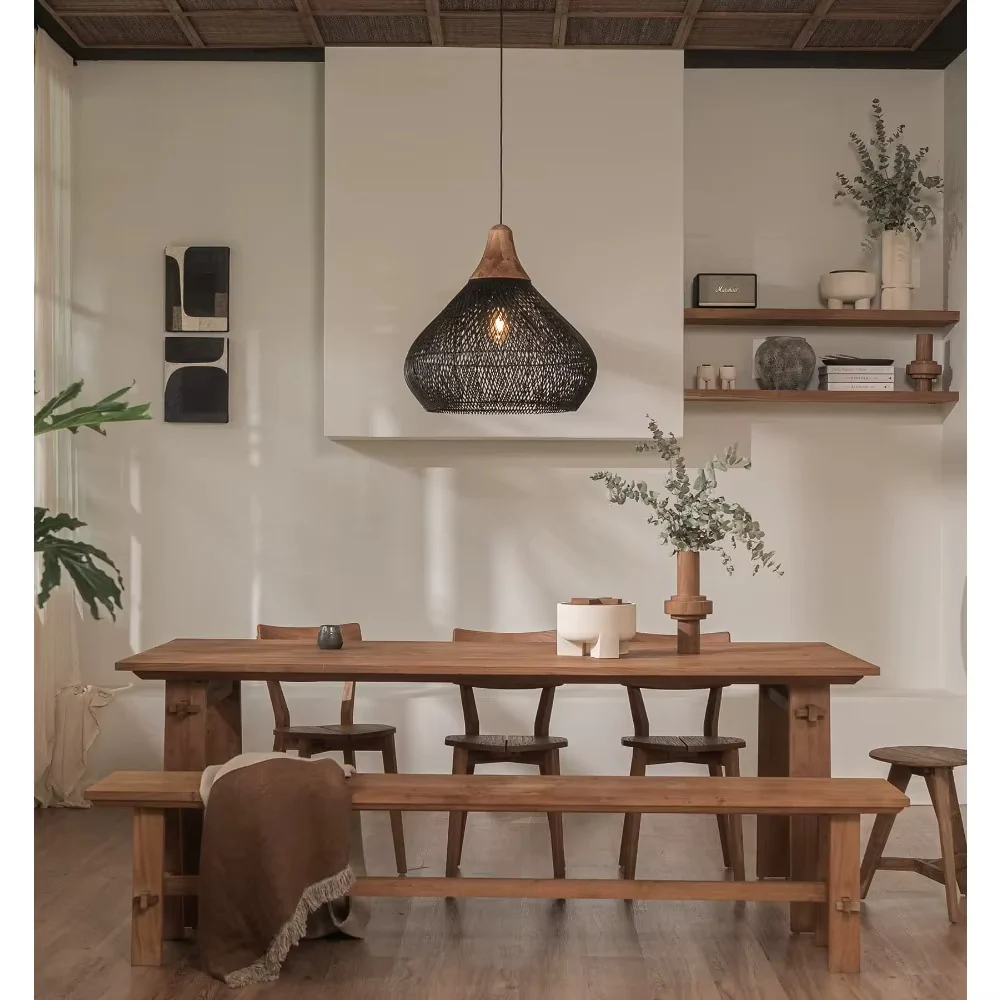 Japanese Woven Pendant Light - Image 4