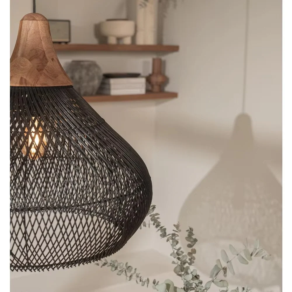 Japanese Woven Pendant Light - Image 5