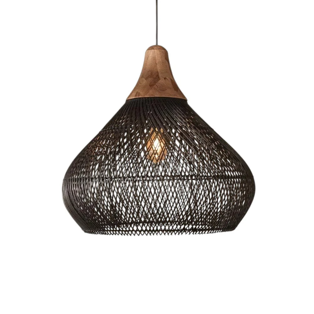 Japanese Woven Pendant Light - Image 6