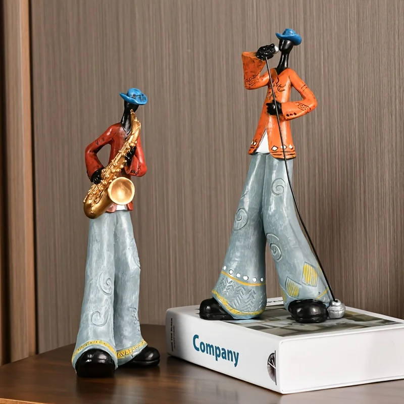 Jazz Musician Resin Statue Music Decor - Image 5