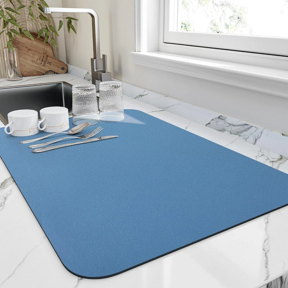 Kitchen Drying Mat Water Absorbent Dish Drying Pad - Image 4