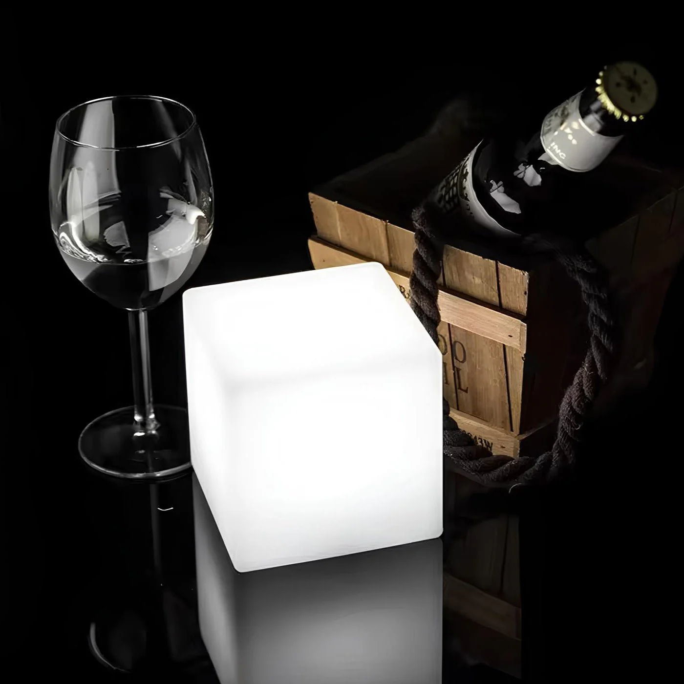 LED Cube Garden Light White Outdoor Floor Lamp - Image 6