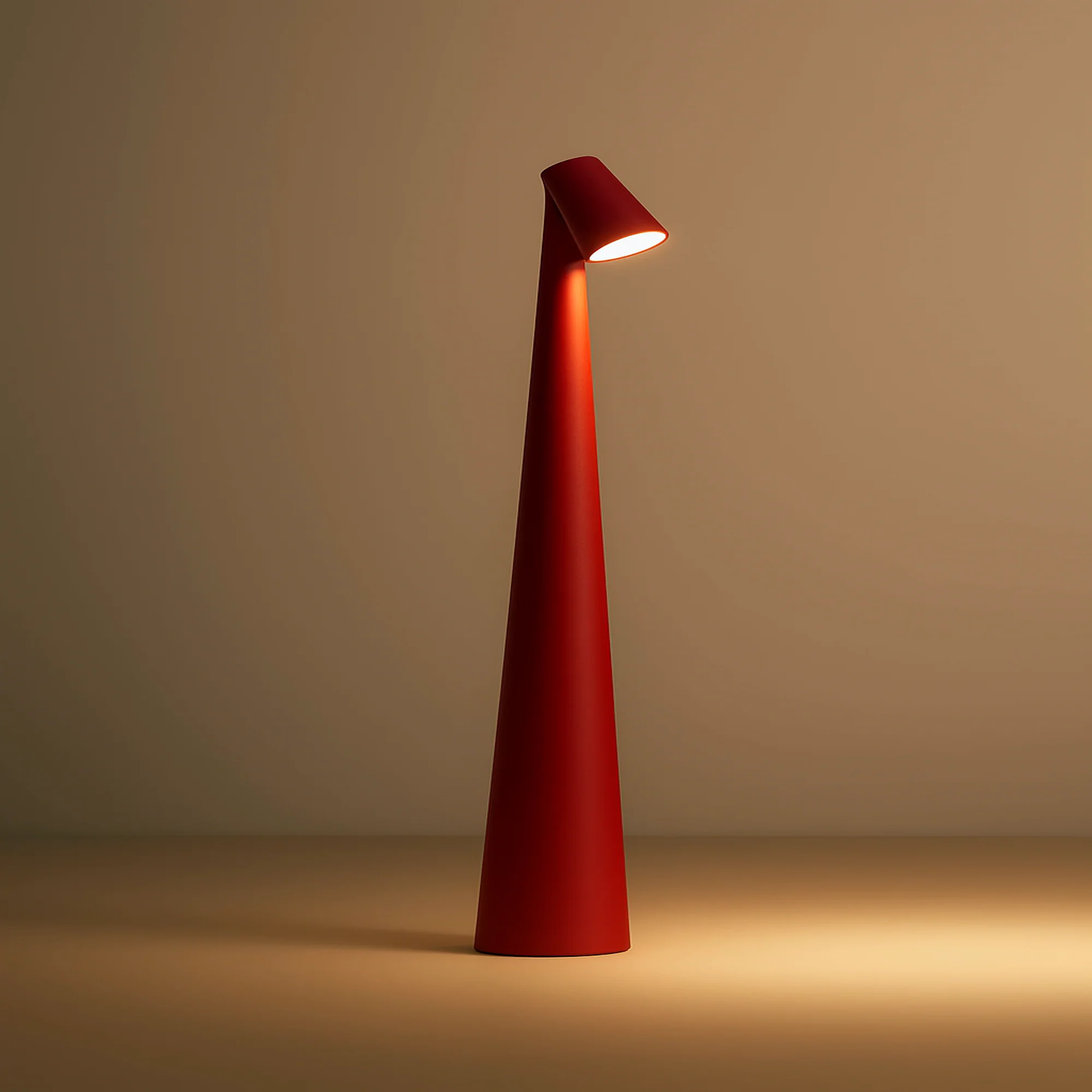 LED floor lamp with tall conical body - Image 10