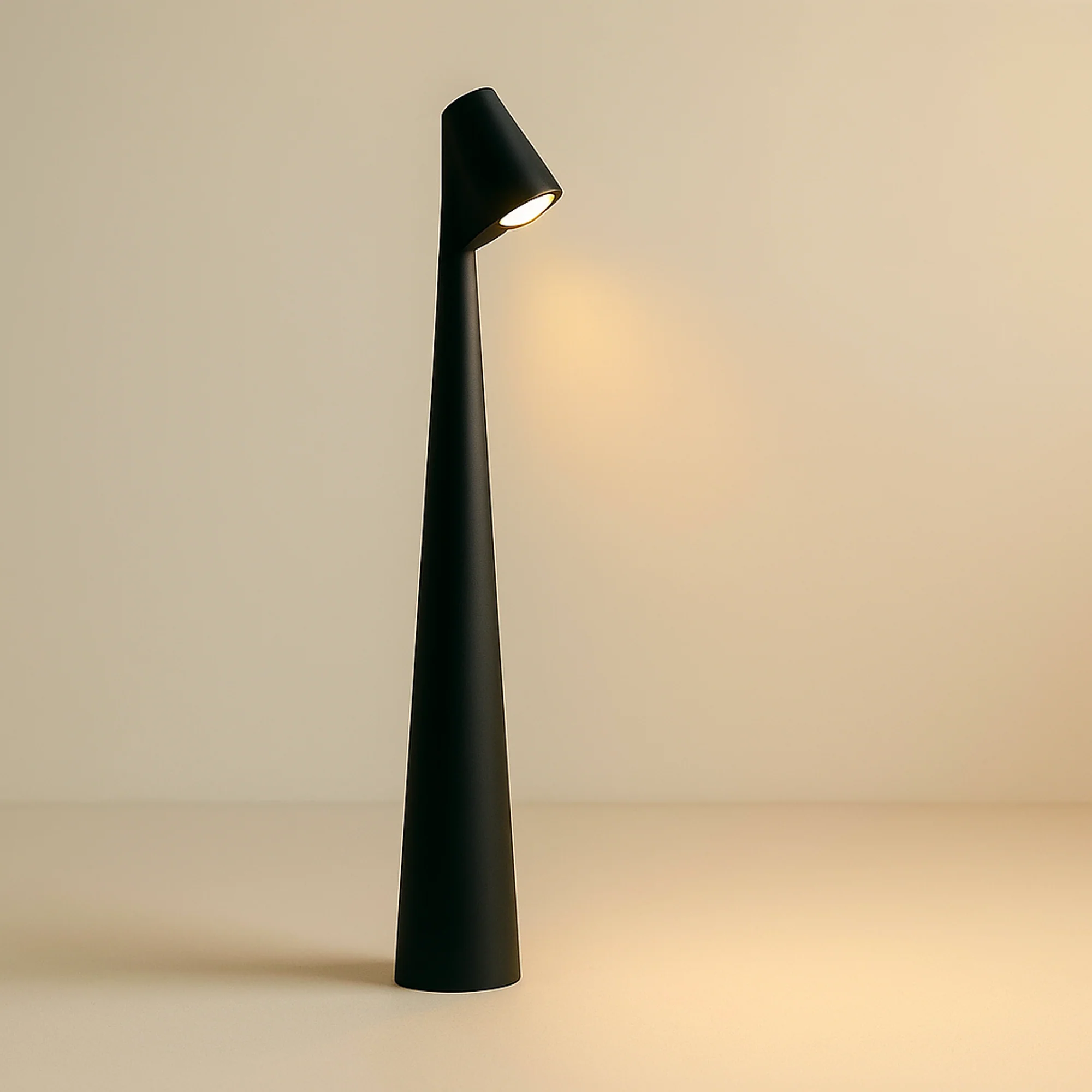 LED floor lamp with tall conical body - Image 11