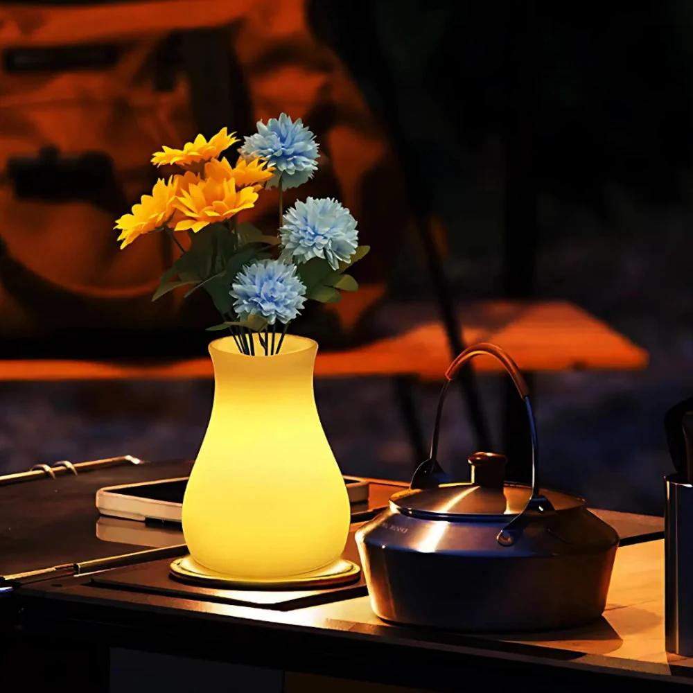 Lighted Decorative Vase With Smooth Body Shape - Image 4