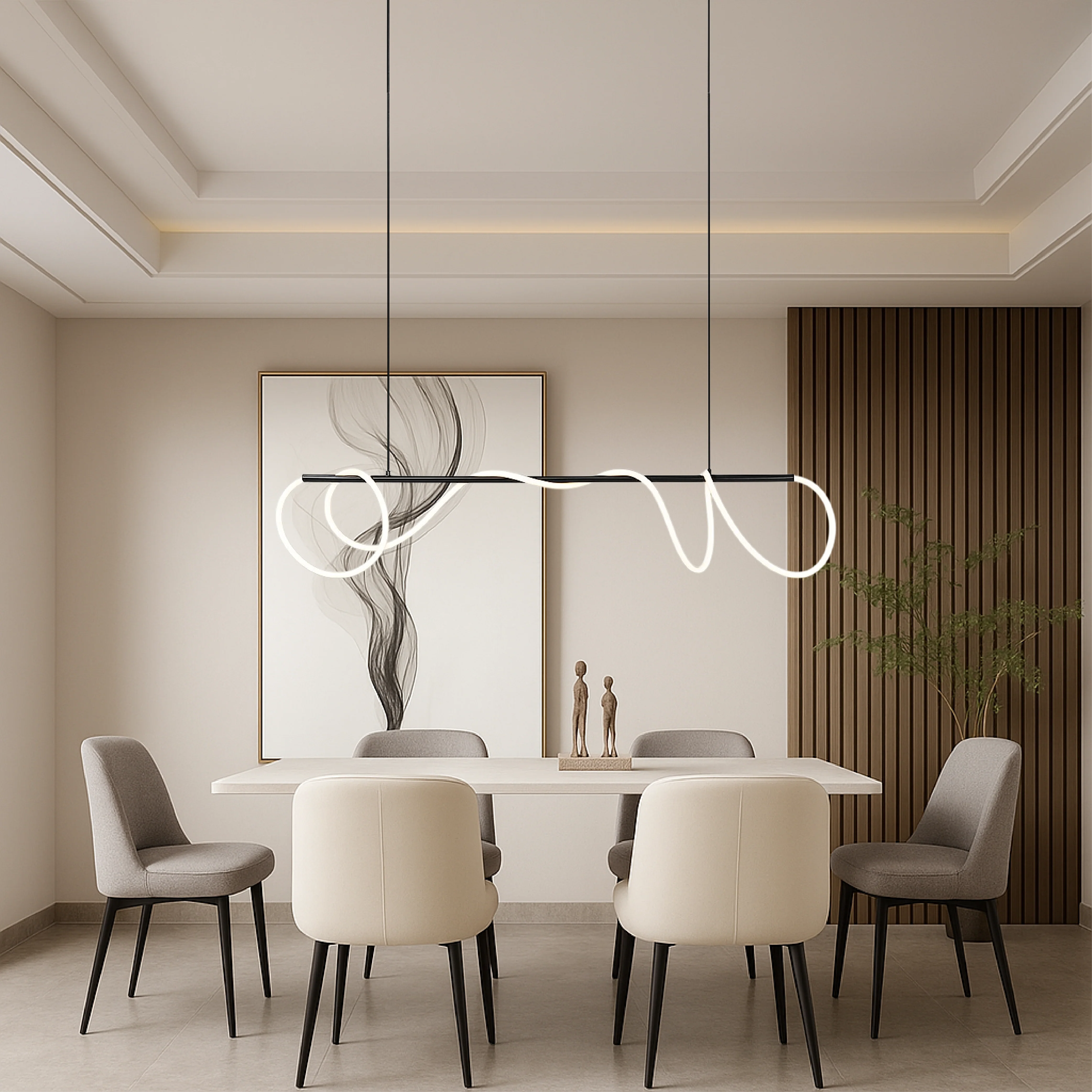 Linear LED Kitchen Island Pendant Light - Image 3