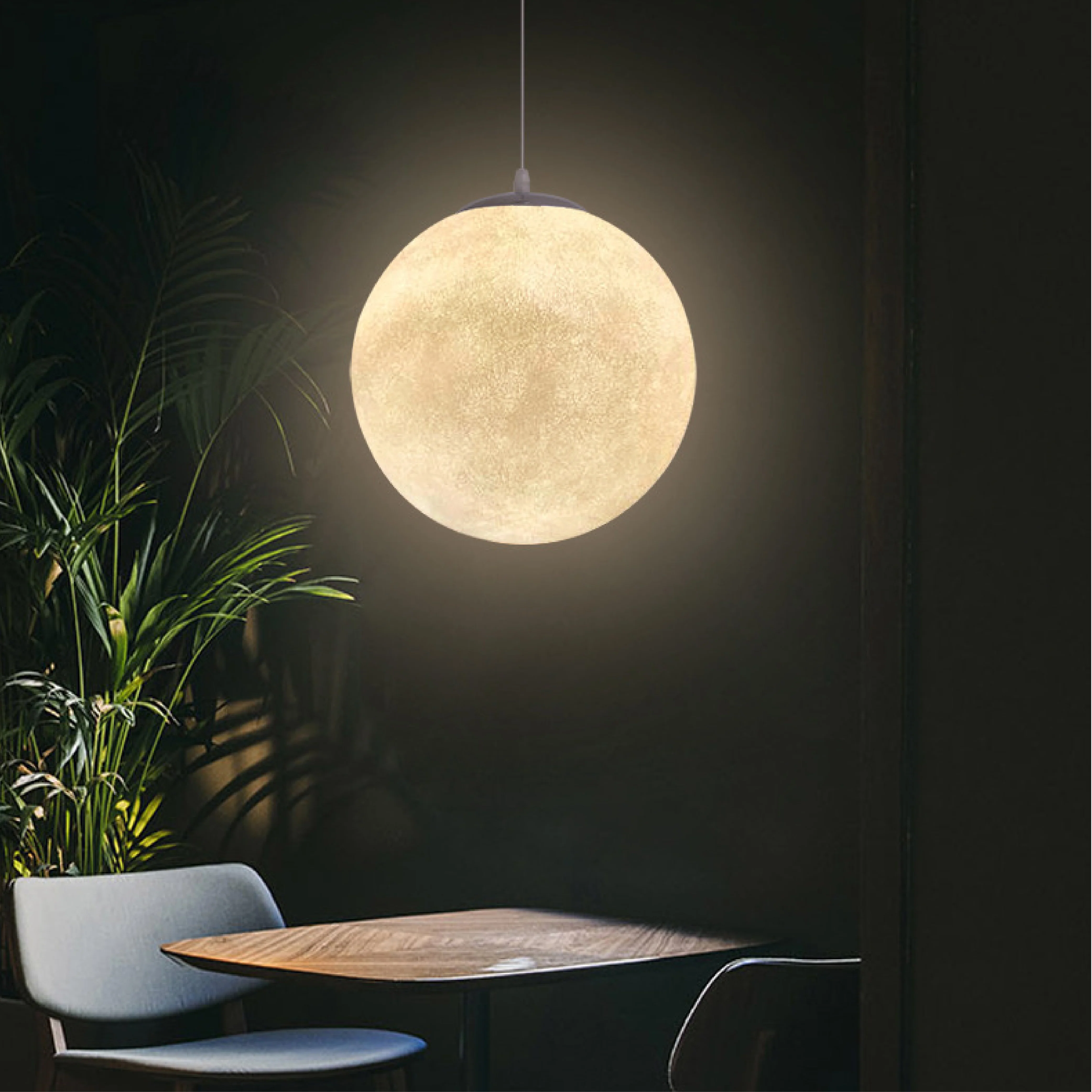 Lunar Glow Moon Pendant Light - Image 5