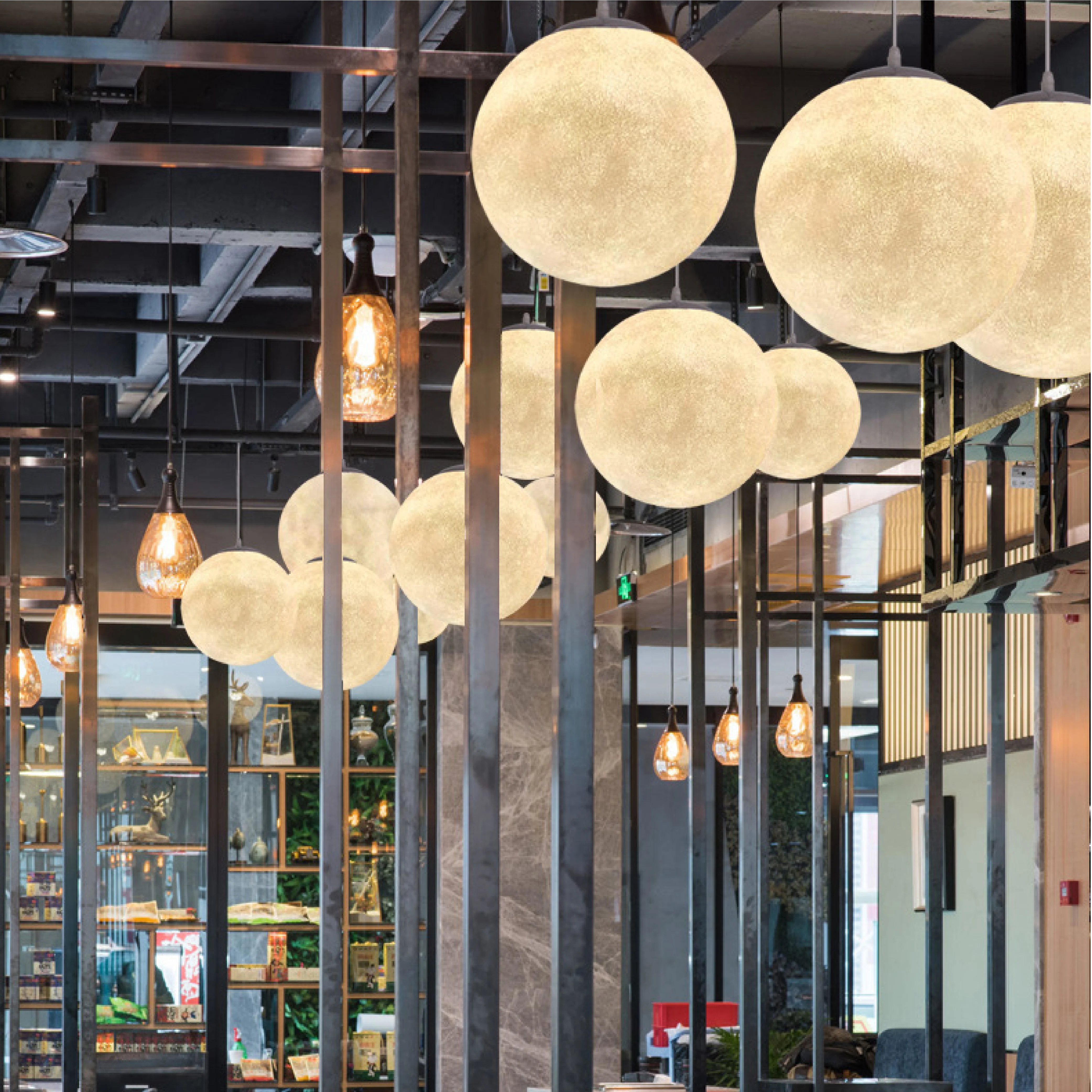 Lunar Glow Moon Pendant Light - Image 7