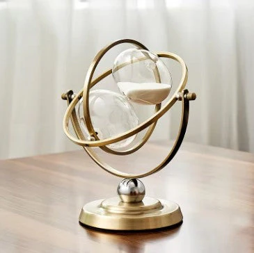 Luxury Hourglass Sand Timer Elegant Metal Frame - Image 7
