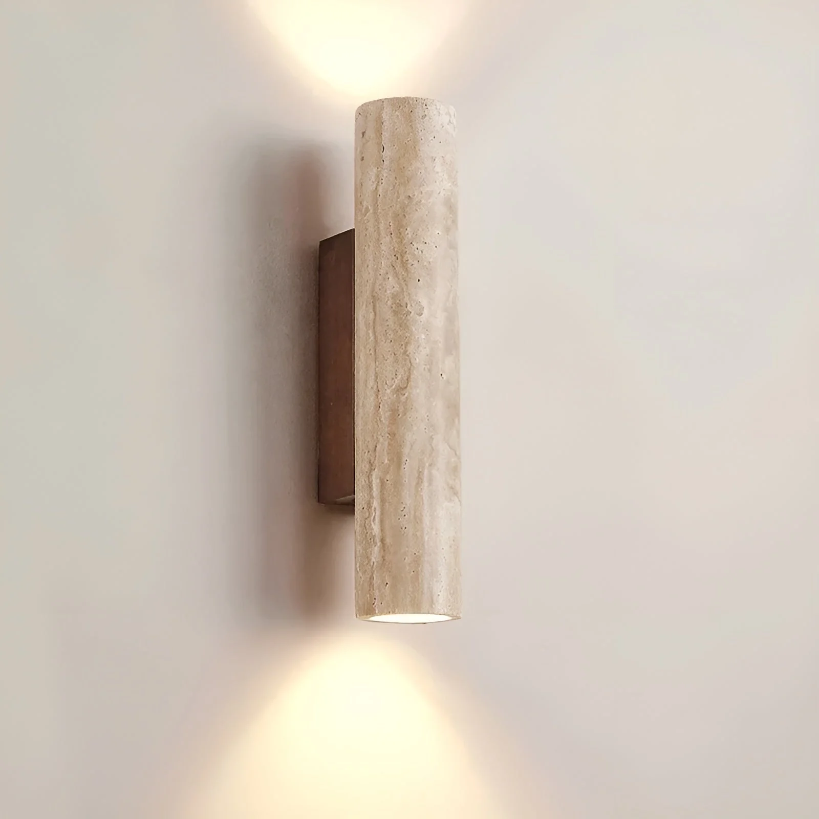 Luxury Travertine Up & Down Wall Sconce