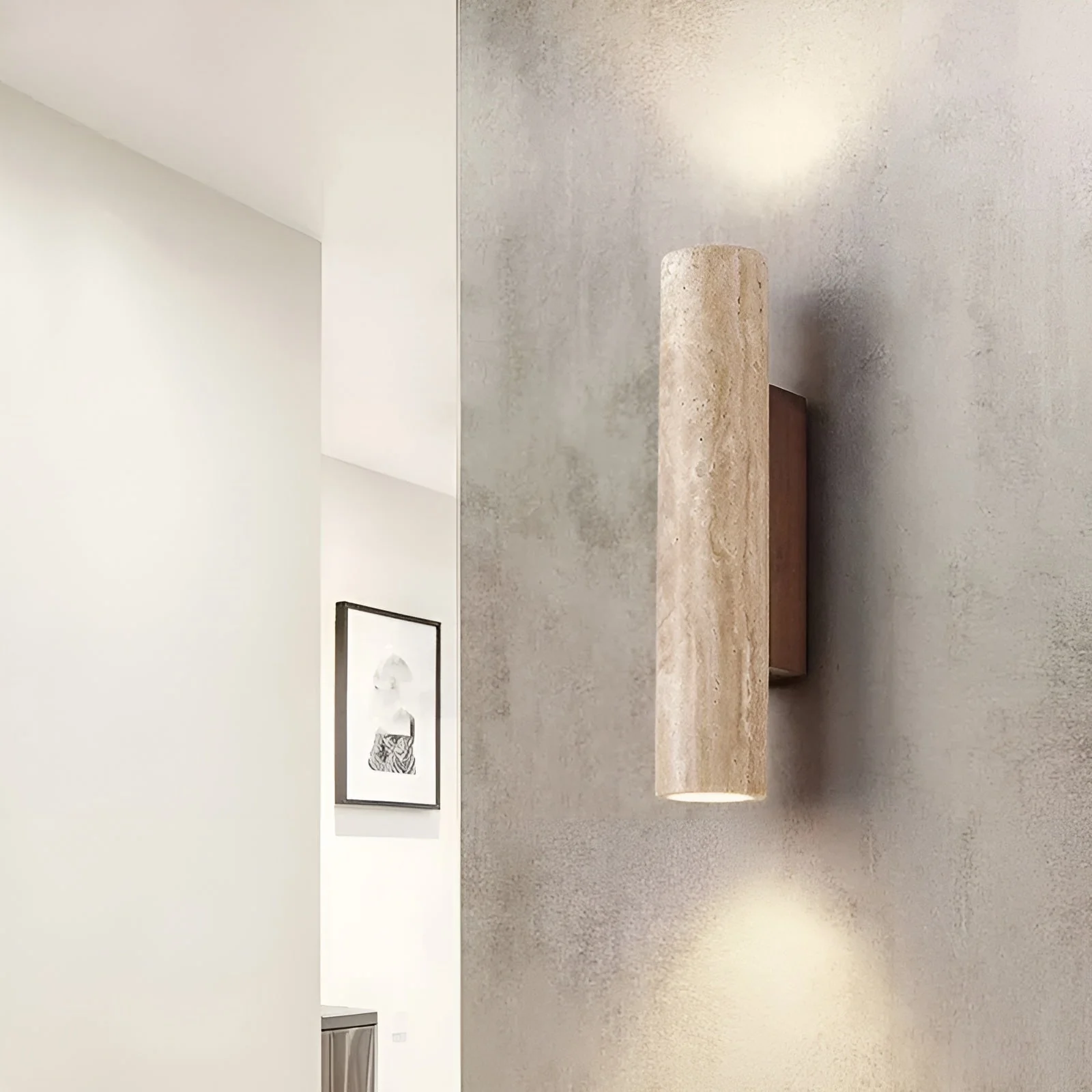 Luxury Travertine Up & Down Wall Sconce - Image 6