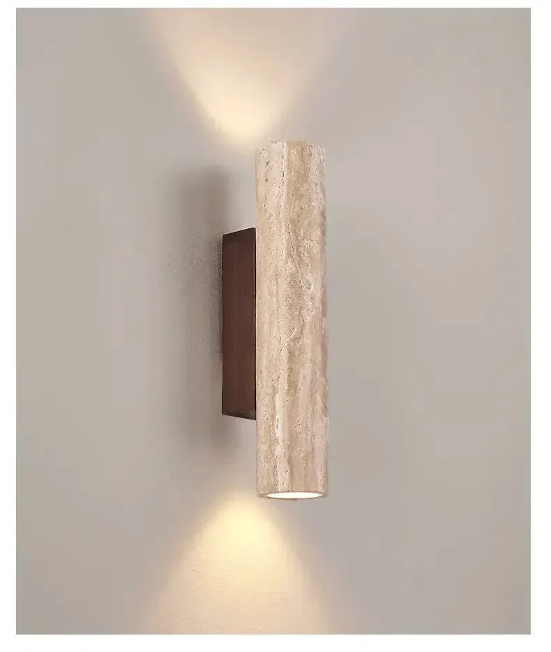 Luxury Travertine Up & Down Wall Sconce - Image 7