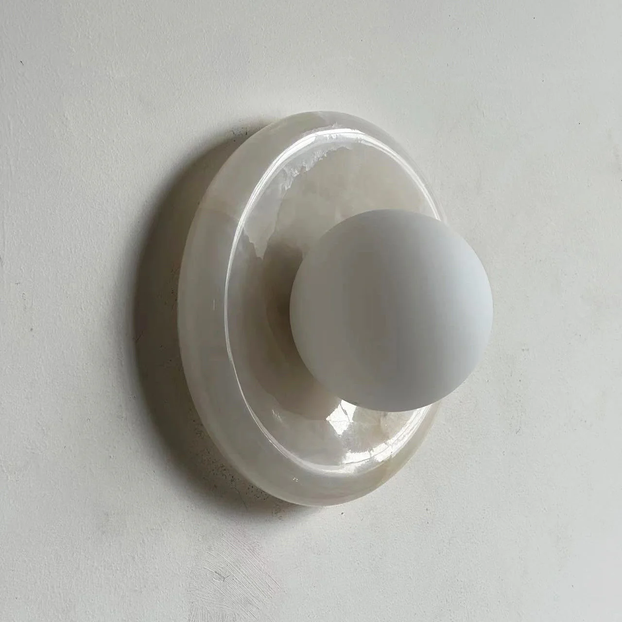 Marble Wall Sconce Modern Indoor LED Wall Light Elegant Fixture - Image 10