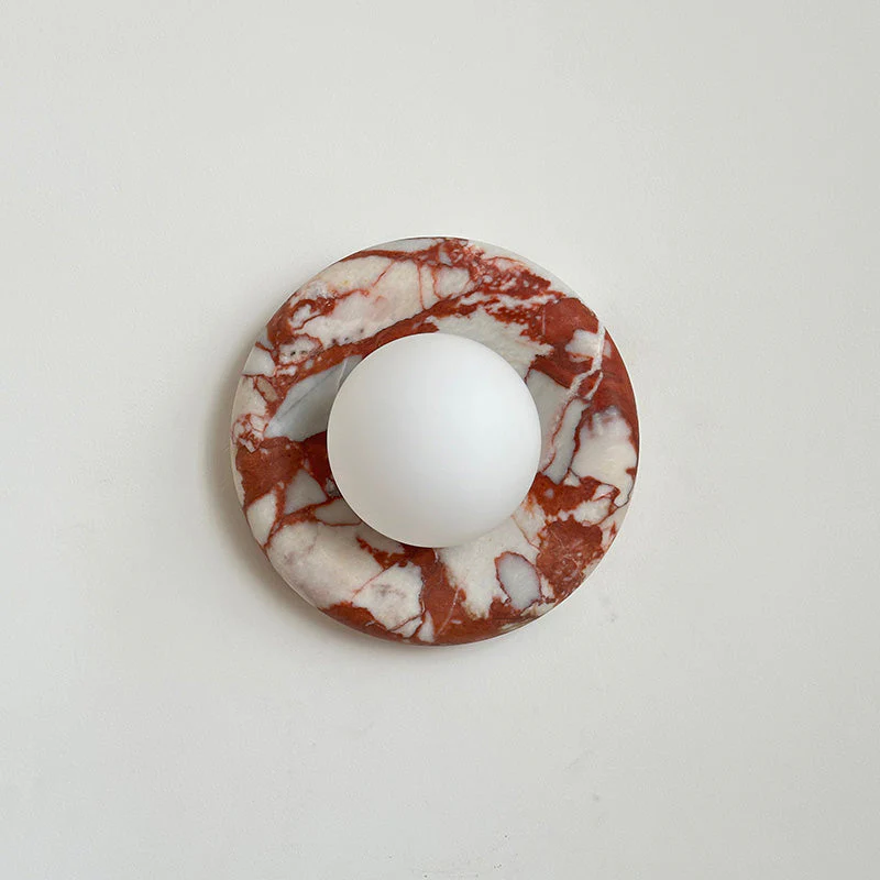 Marble Wall Sconce Modern Indoor LED Wall Light Elegant Fixture - Image 13