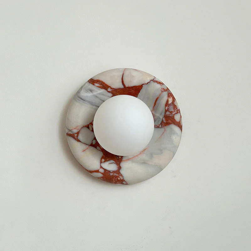 Marble Wall Sconce Modern Indoor LED Wall Light Elegant Fixture - Image 14