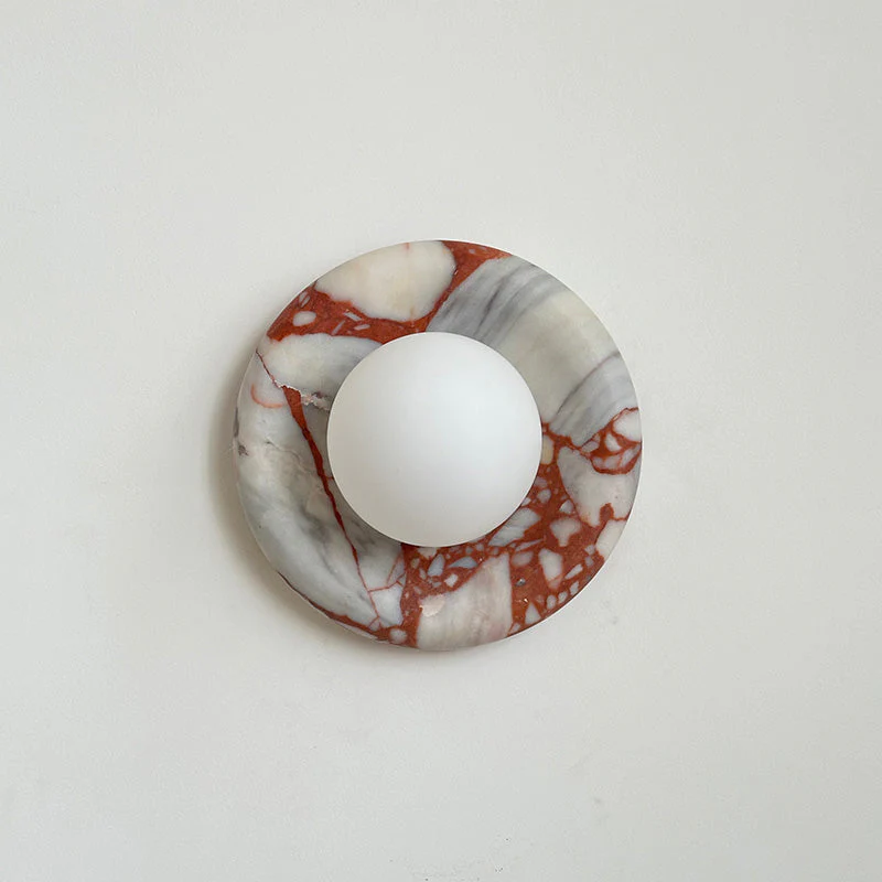 Marble Wall Sconce Modern Indoor LED Wall Light Elegant Fixture - Image 17