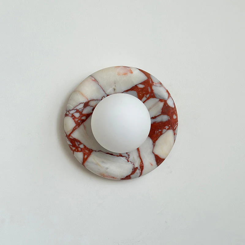 Marble Wall Sconce Modern Indoor LED Wall Light Elegant Fixture - Image 18