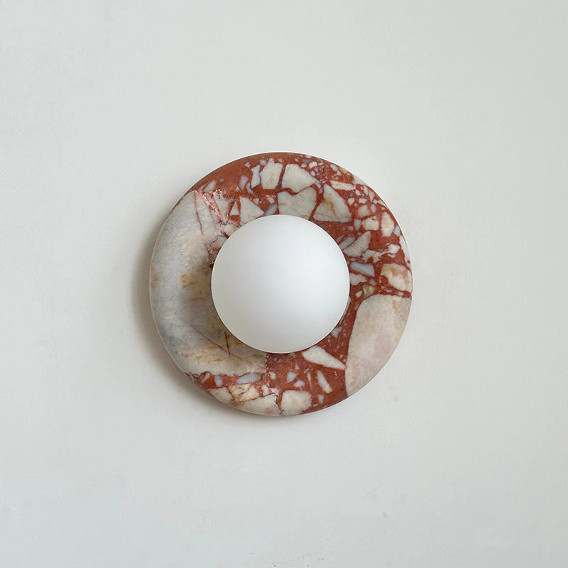 Marble Wall Sconce Modern Indoor LED Wall Light Elegant Fixture - Image 19