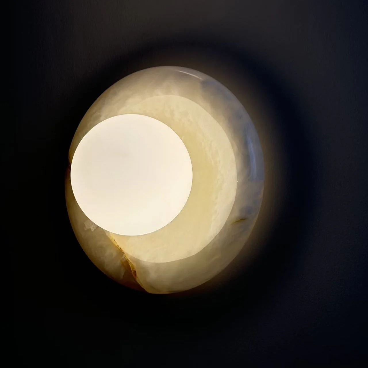 Marble Wall Sconce Modern Indoor LED Wall Light Elegant Fixture - Image 5
