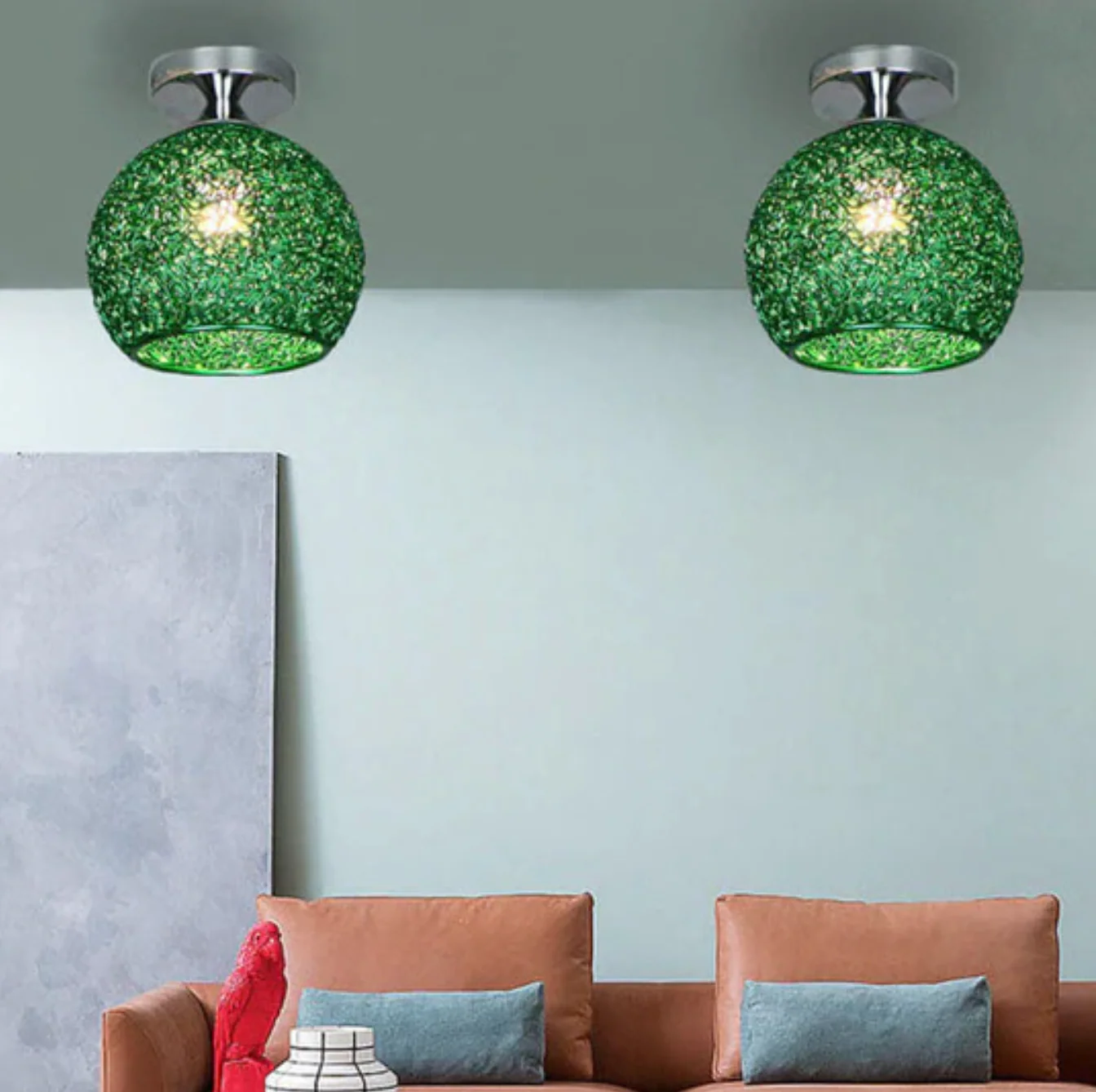 Metal Globe Ceiling Light Modern Flush Mount Lamp - Image 18