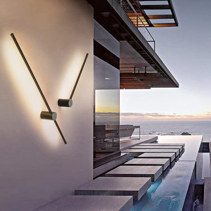 Minimalist Linear Outdoor Wall Light - Image 2