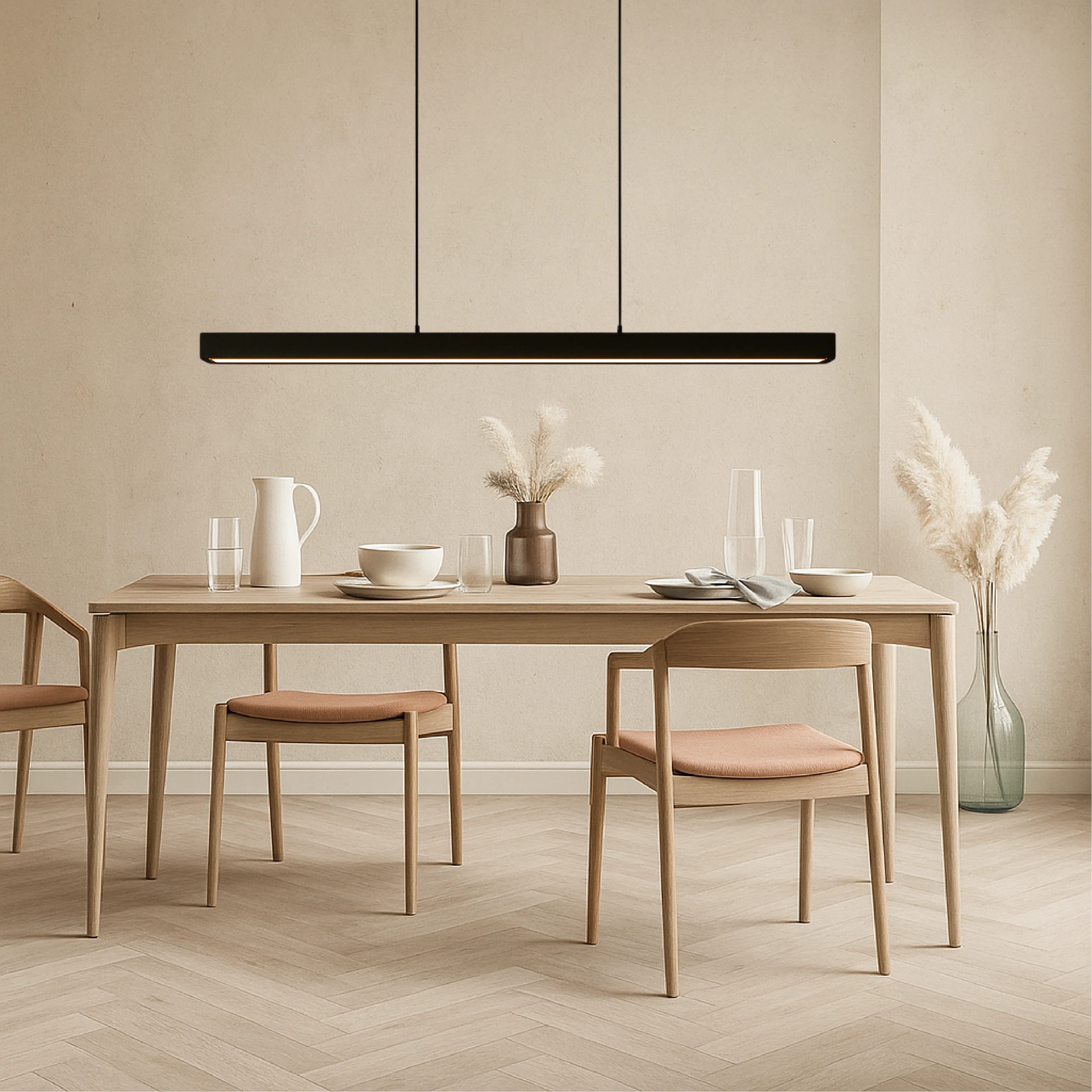 Minimalist Linear Scandi Pendant Light - Image 6