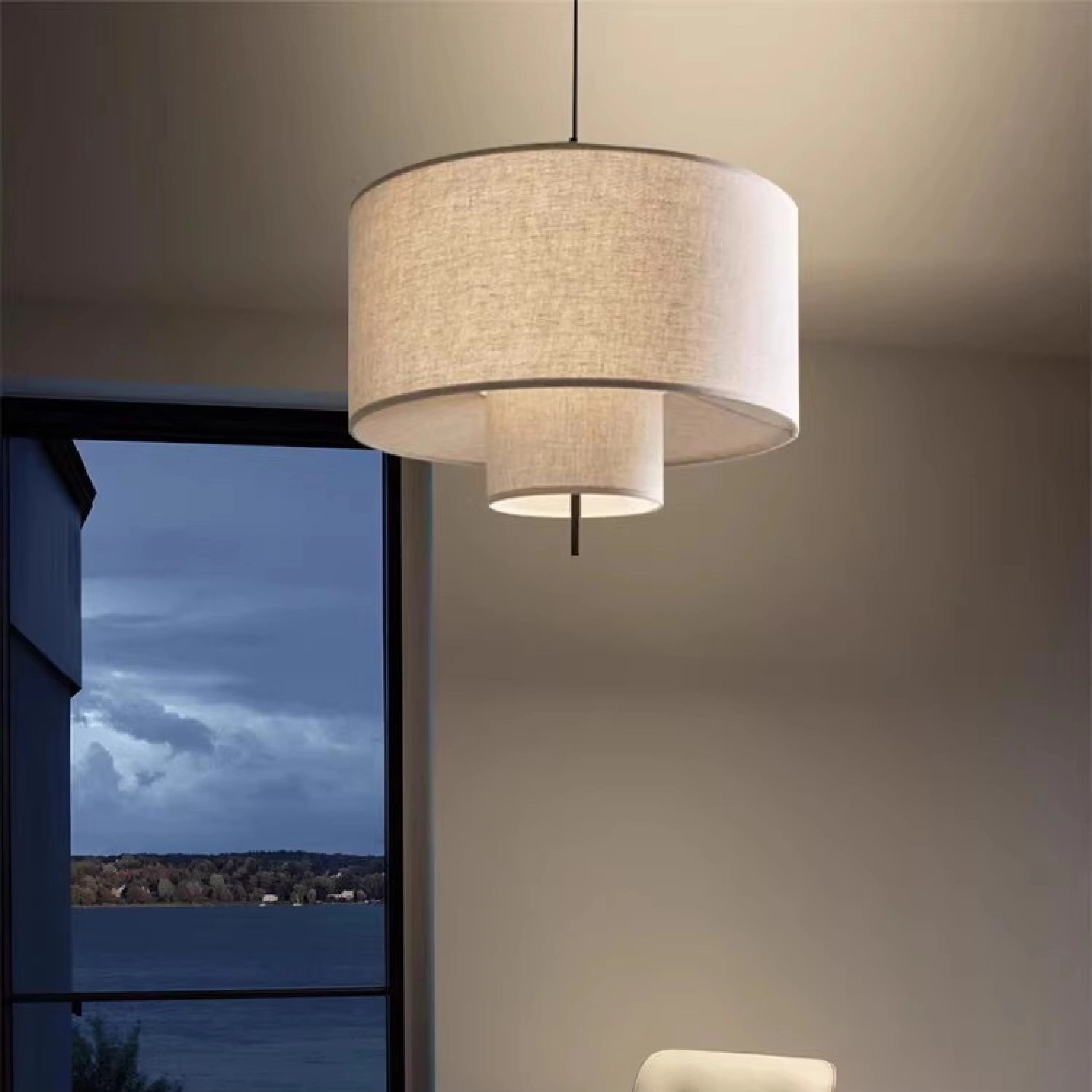 Minimalist Silk Pendant Light - Image 2