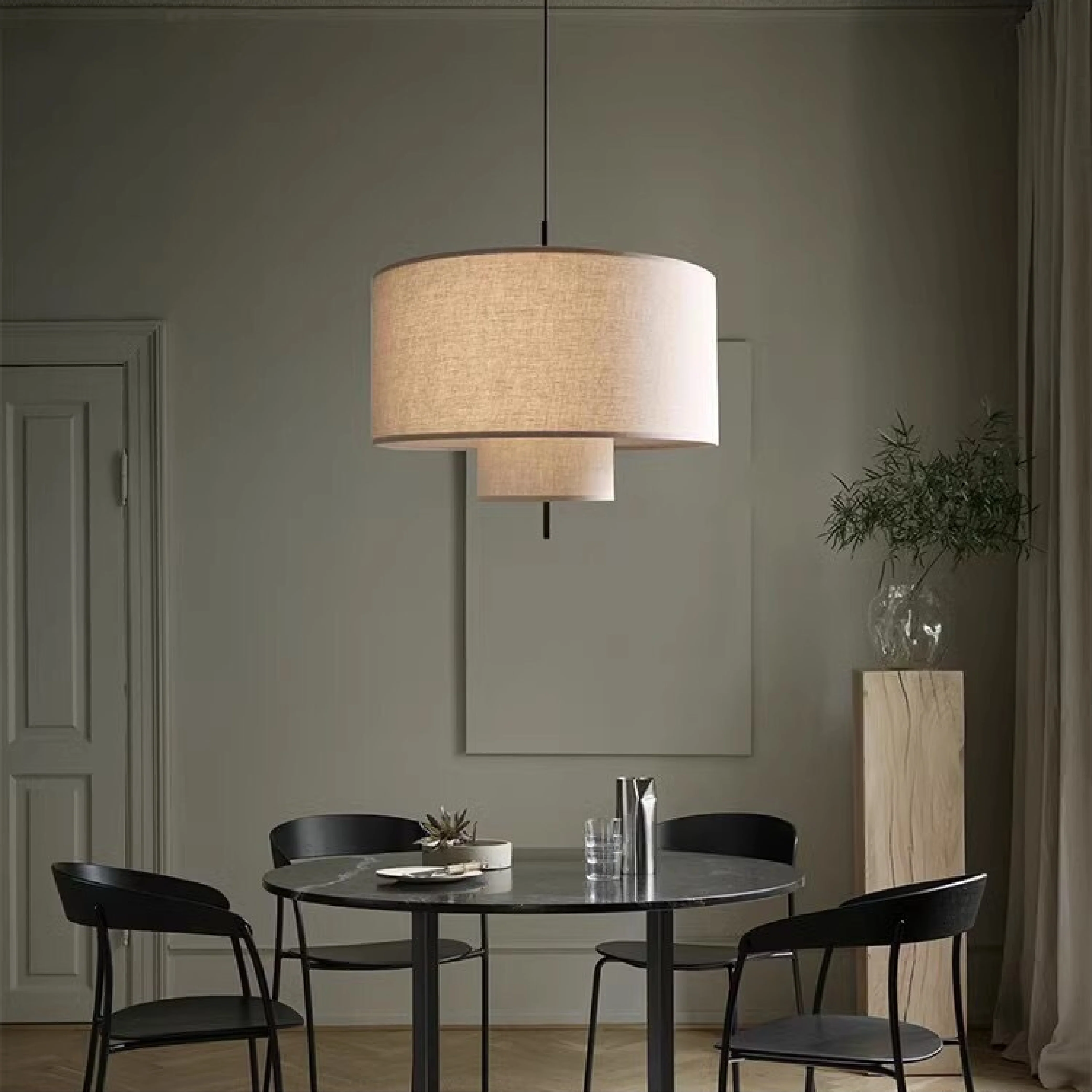 Minimalist Silk Pendant Light - Image 3