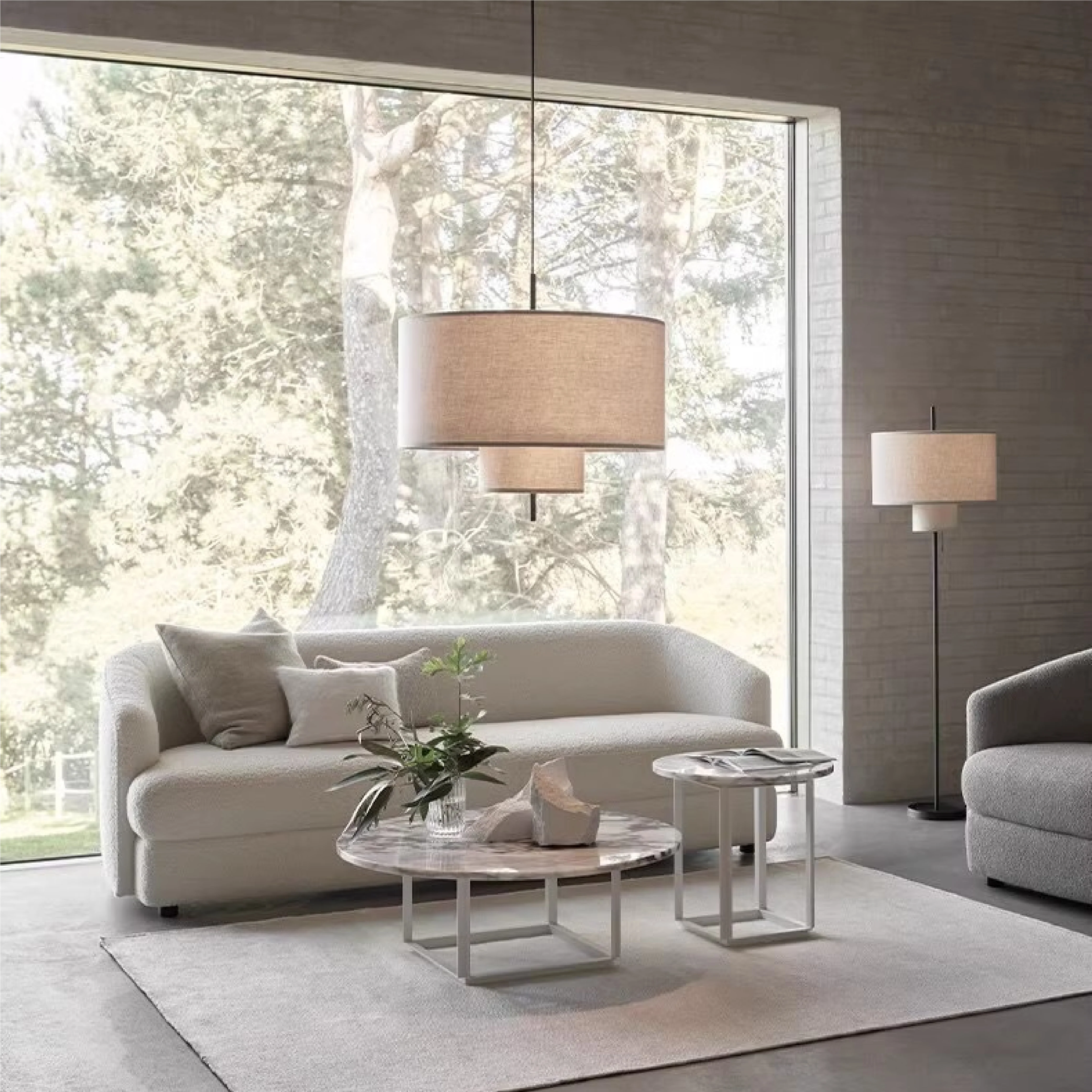 Minimalist Silk Pendant Light - Image 5
