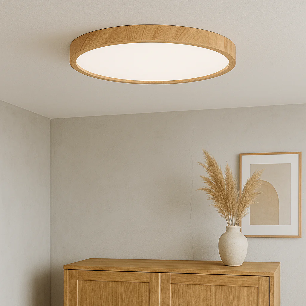 Minimalist Wood Grain Ceiling Light - Image 4