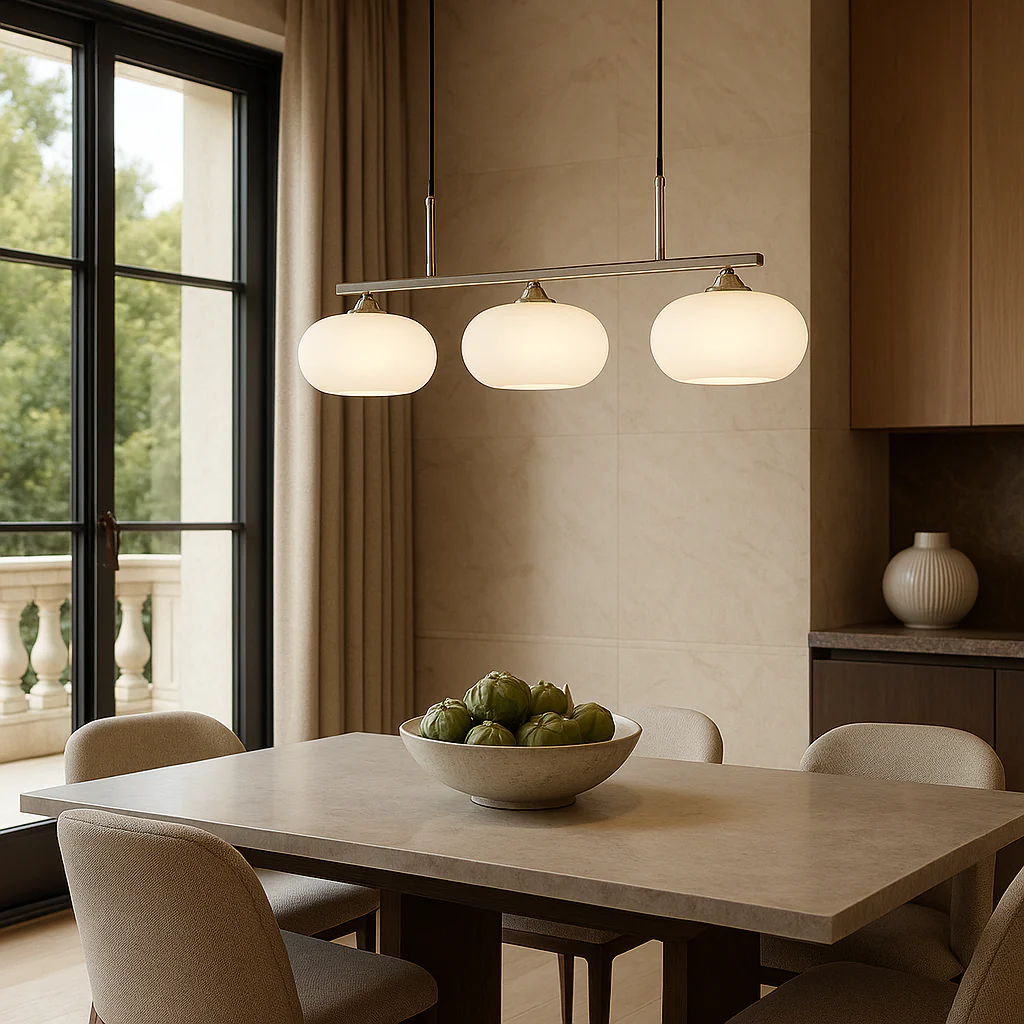 Modern 3-Light Bauhaus Island Pendant - Image 4