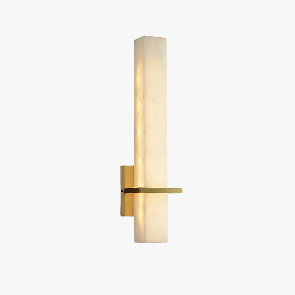 Modern Alabaster Wall Lamp Brass LED Indoor Wall Light Fixture - Image 25