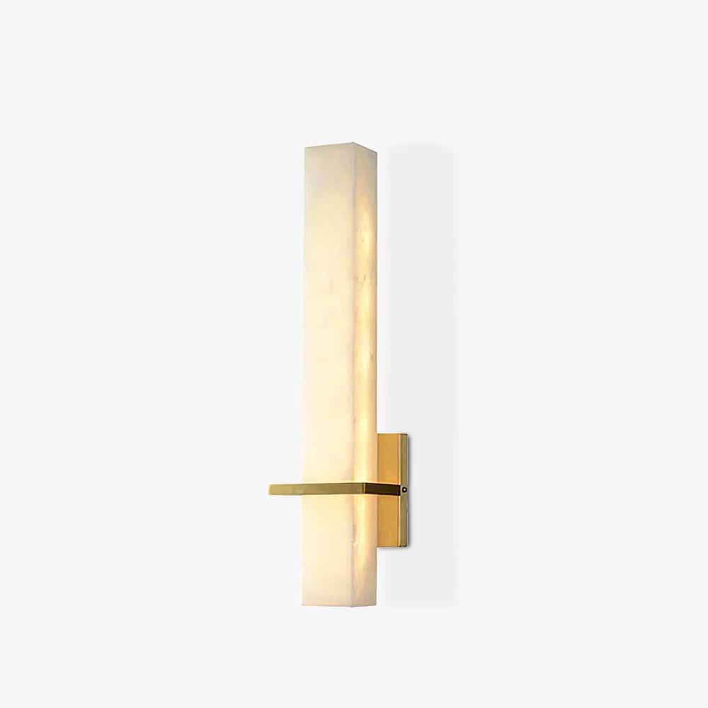 Modern Alabaster Wall Lamp Brass LED Indoor Wall Light Fixture - Image 27