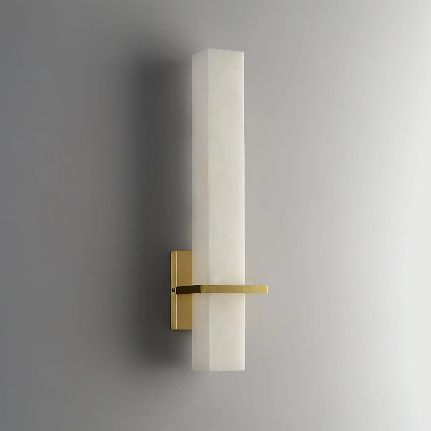 Modern Alabaster Wall Lamp Brass LED Indoor Wall Light Fixture - Image 4