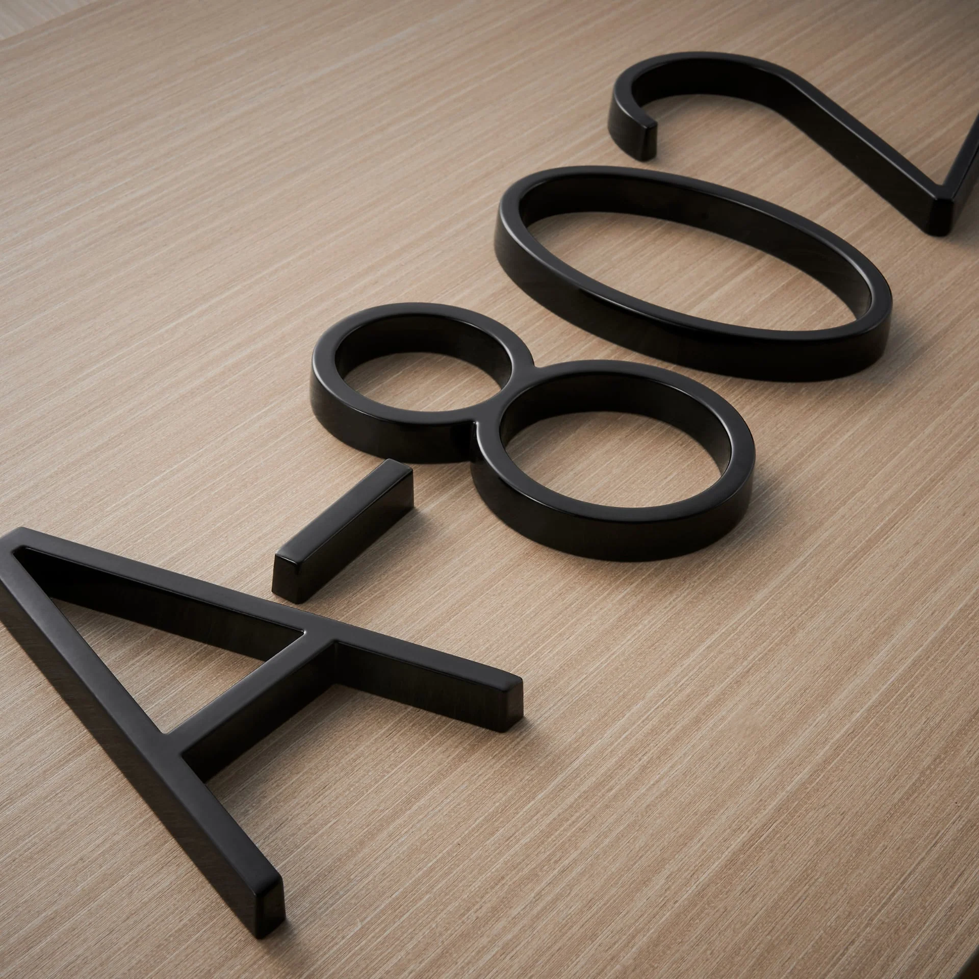 Modern Black House Number Sign For Contemporary Home Exteriors - Image 7