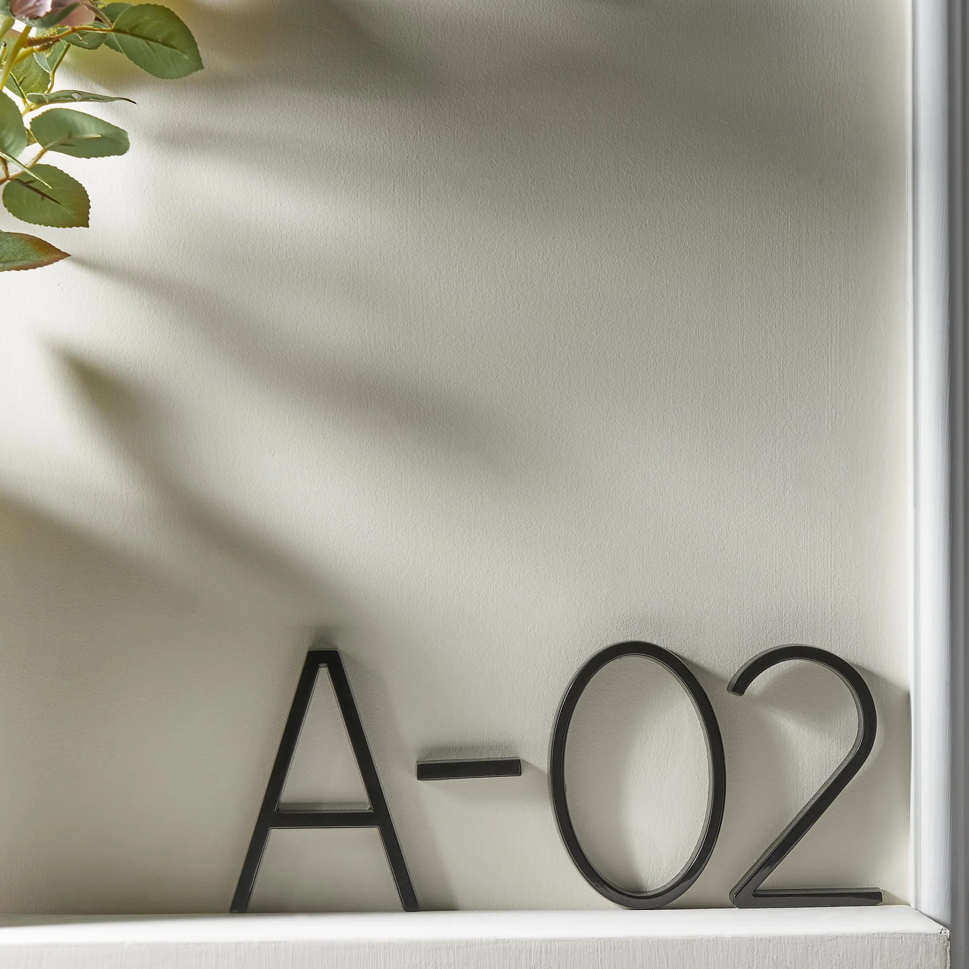 Modern Black House Number Sign For Contemporary Home Exteriors - Image 8