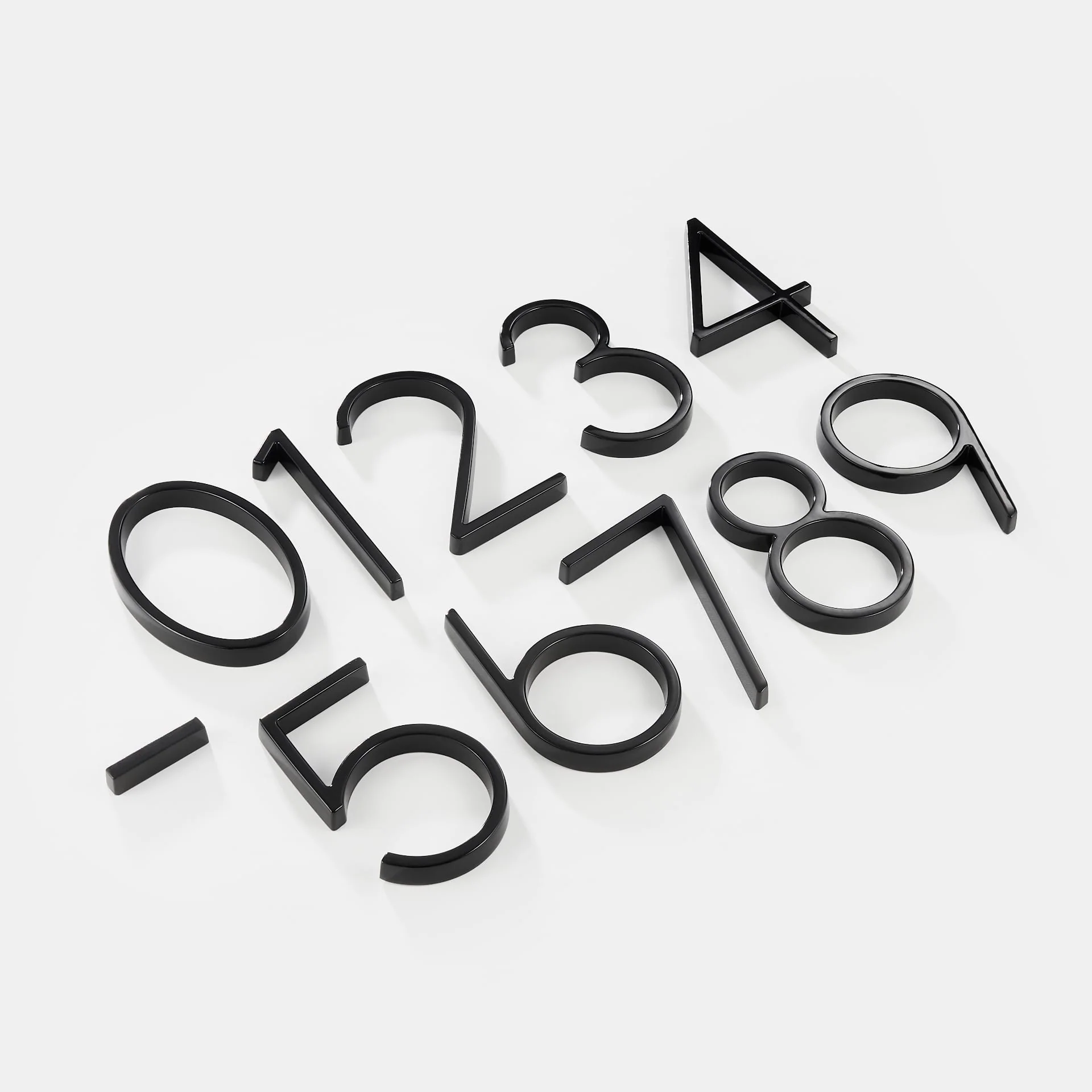 Modern Black House Number Sign For Contemporary Home Exteriors - Image 9