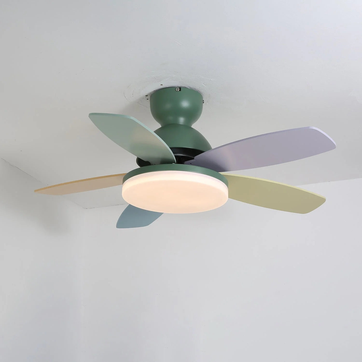 Modern Ceiling Fan LED Light with Multicolour Blades - Image 14