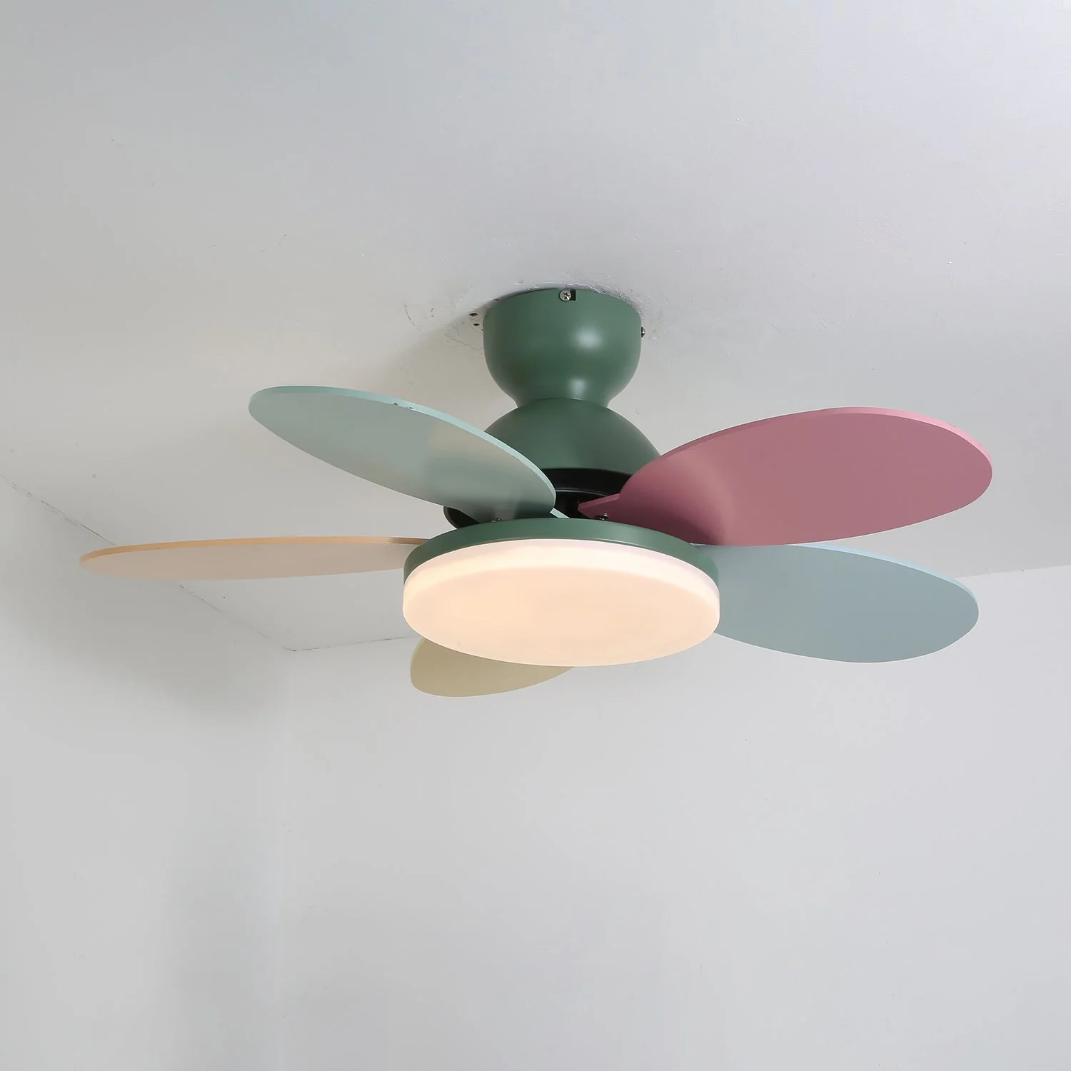Modern Ceiling Fan LED Light with Multicolour Blades - Image 18
