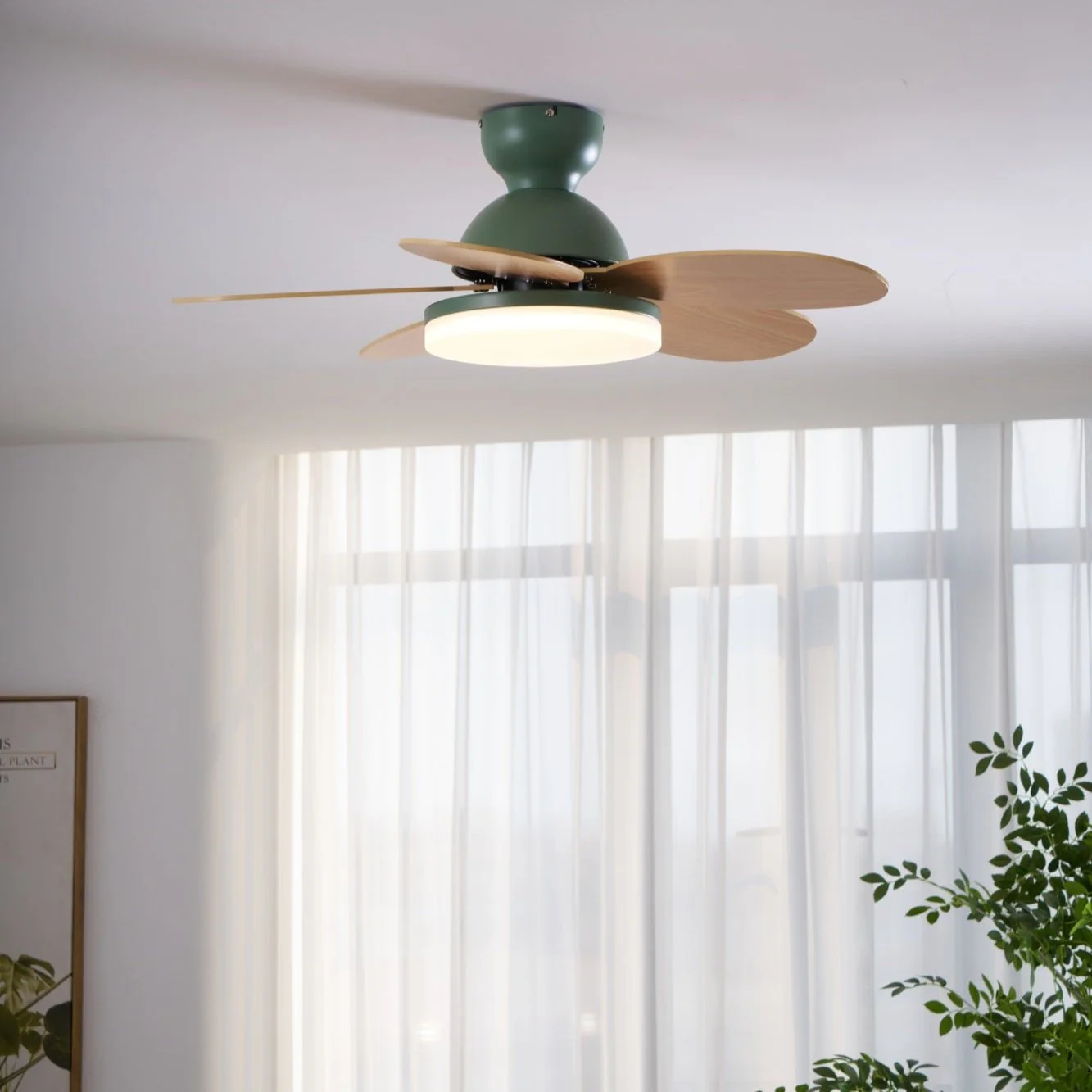 Modern Ceiling Fan LED Light with Multicolour Blades - Image 20