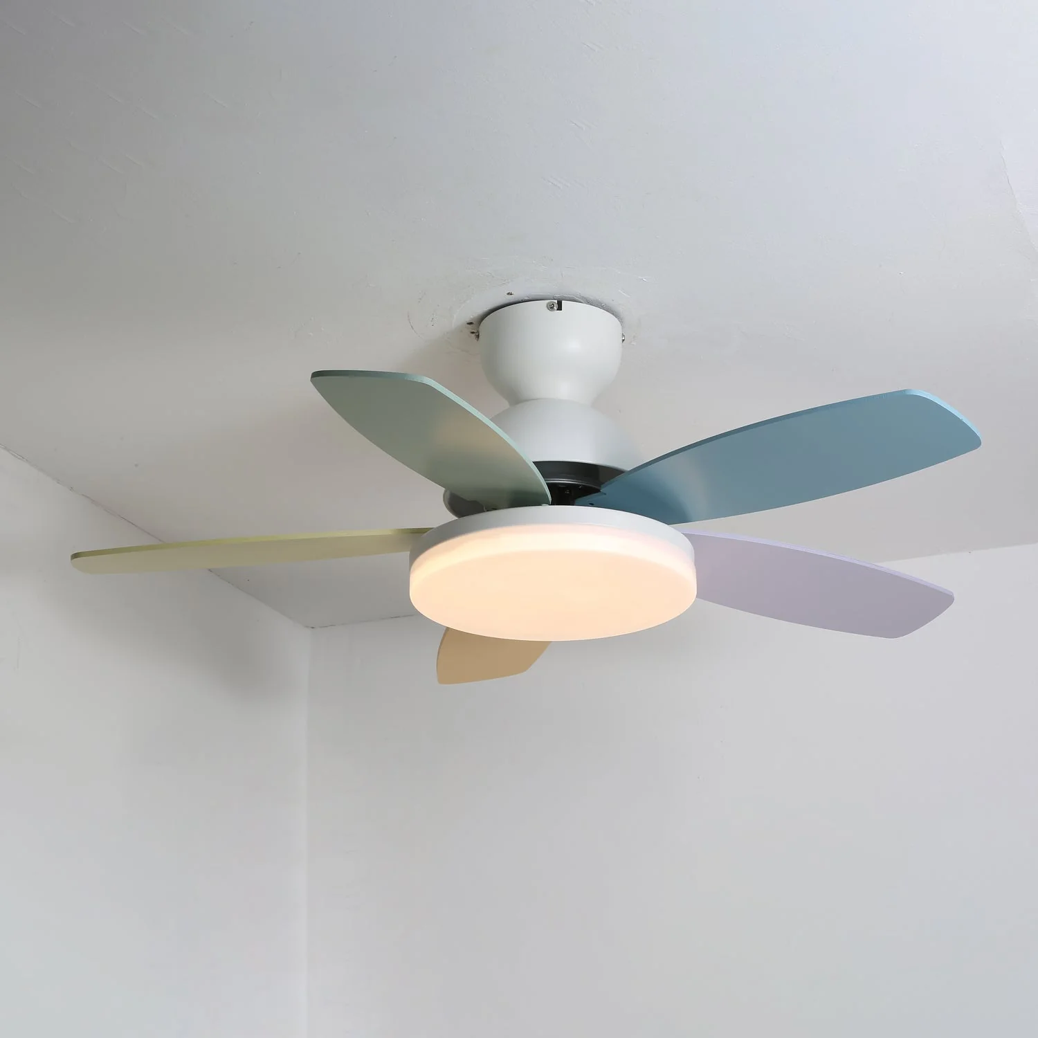 Modern Ceiling Fan LED Light with Multicolour Blades - Image 23