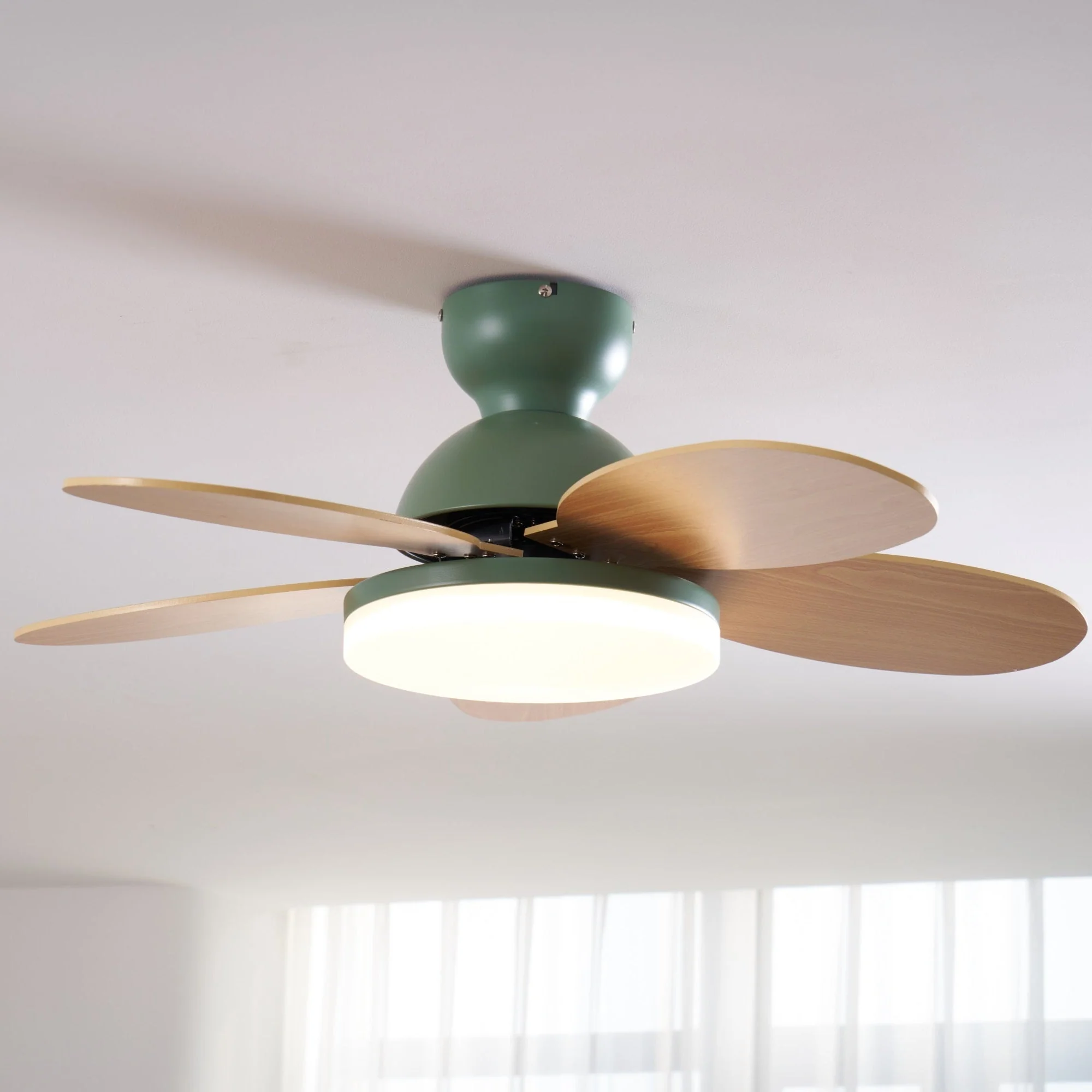 Modern Ceiling Fan LED Light with Multicolour Blades - Image 25