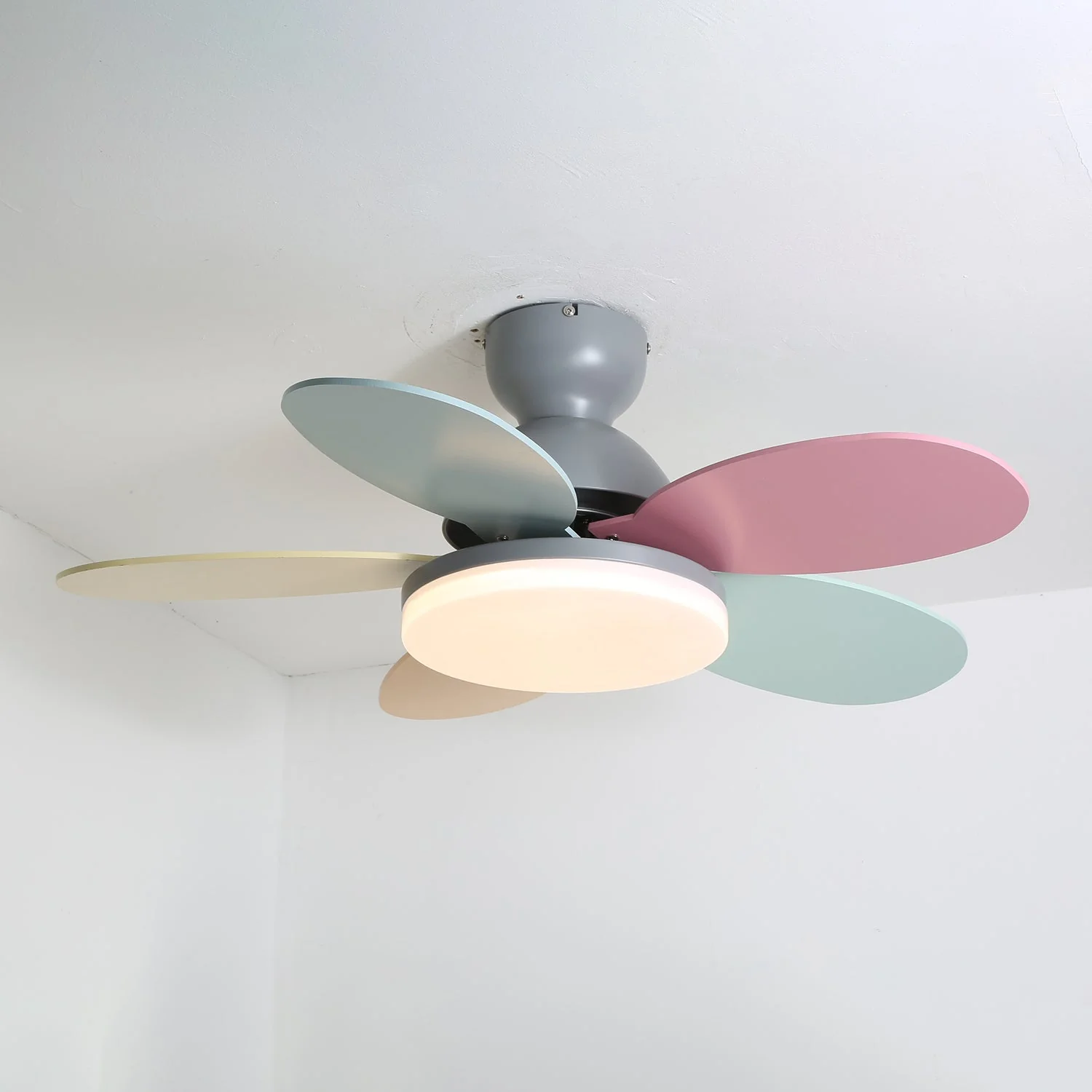 Modern Ceiling Fan LED Light with Multicolour Blades - Image 9