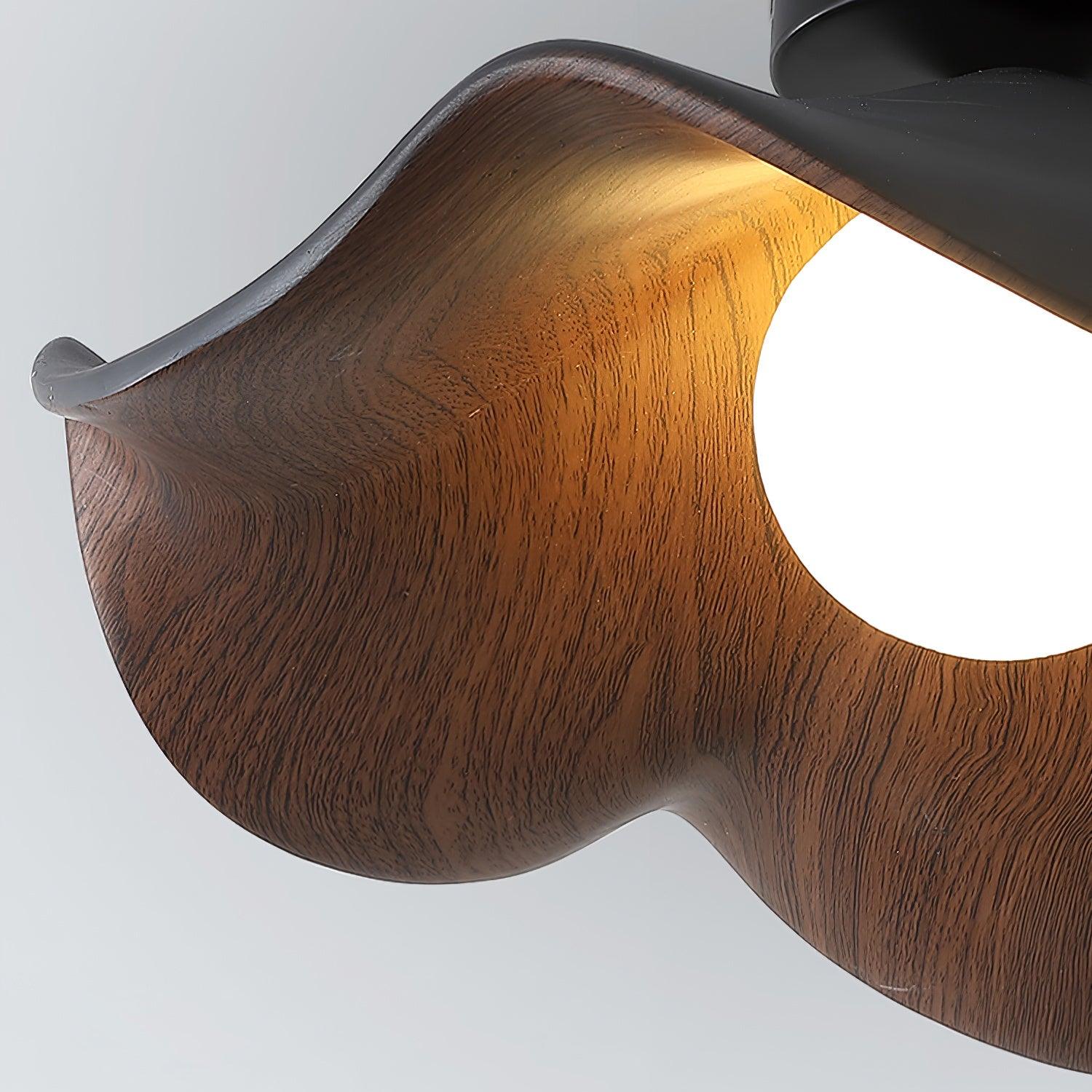 Modern Ceiling Lamp Sculptural Wood Inspired Design - Image 24