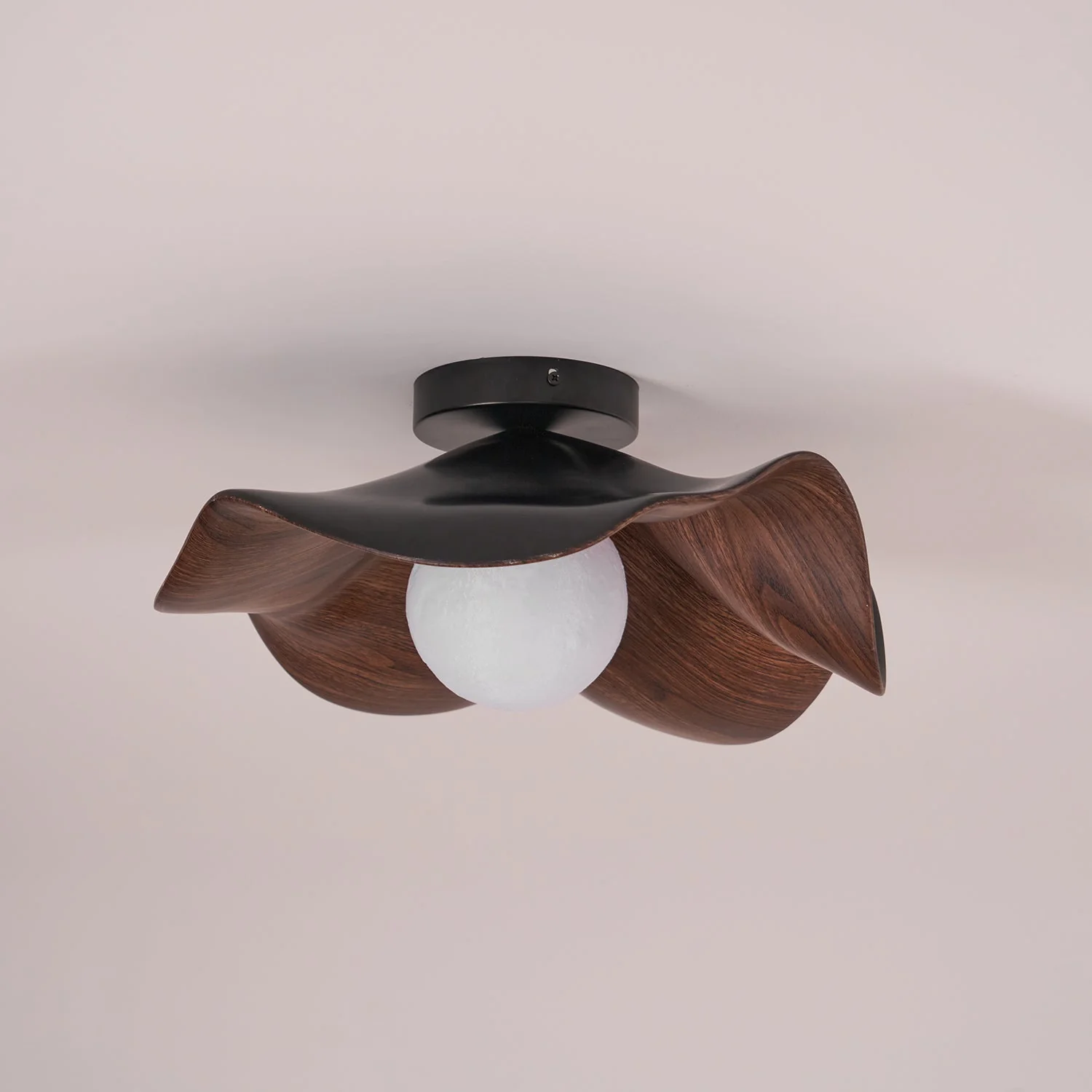 Modern Ceiling Lamp Sculptural Wood Inspired Design - Image 36