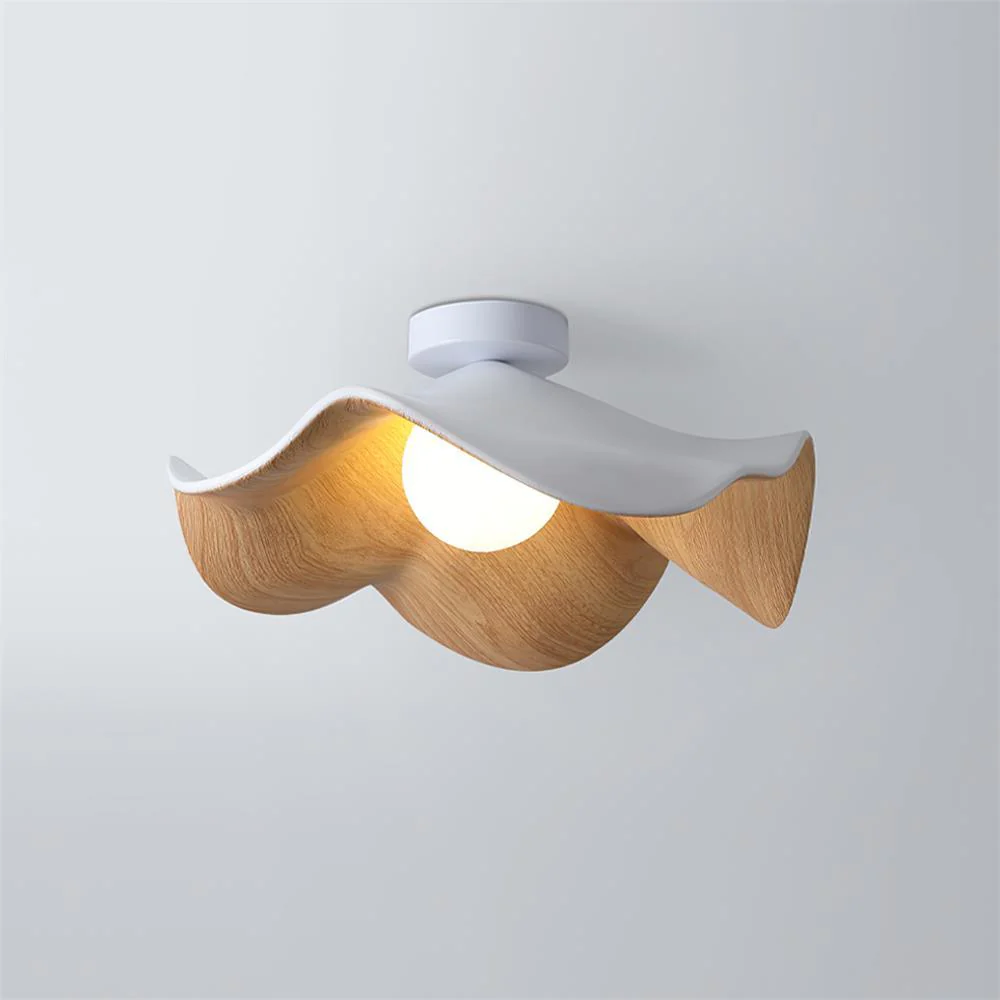 Modern Ceiling Lamp Sculptural Wood Inspired Design - Image 42