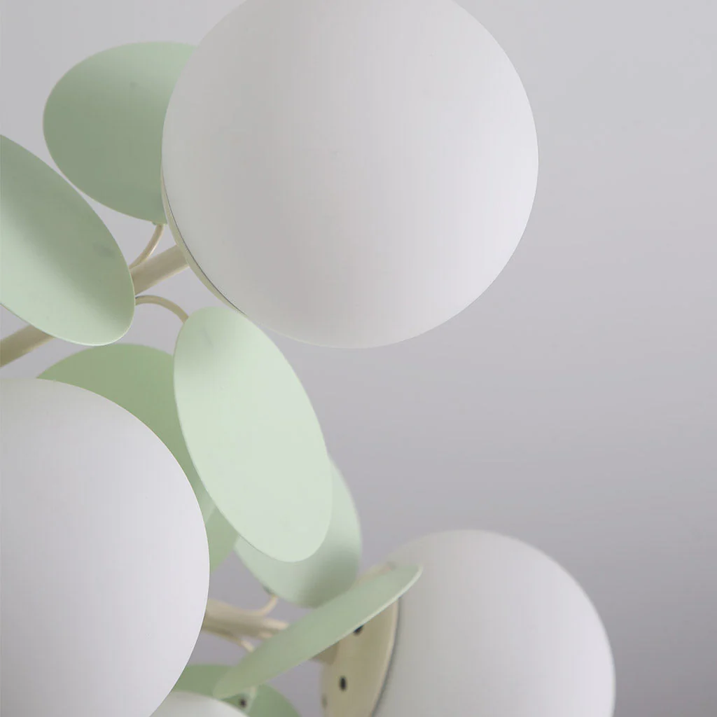 Modern ceiling light with multiple opal glass spheres - Image 10