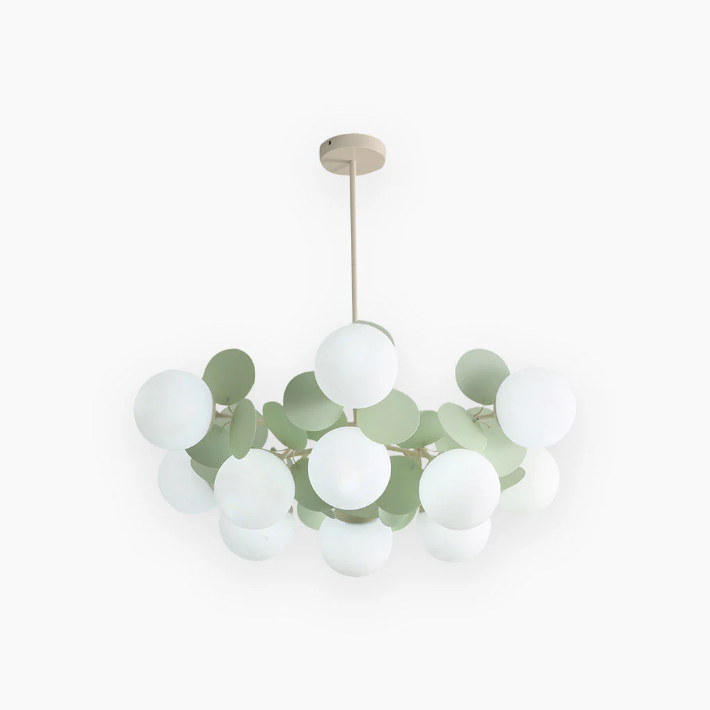 Modern ceiling light with multiple opal glass spheres - Image 6