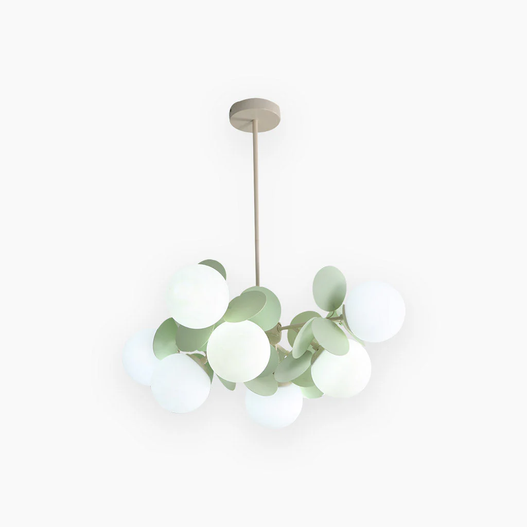 Modern ceiling light with multiple opal glass spheres - Image 7