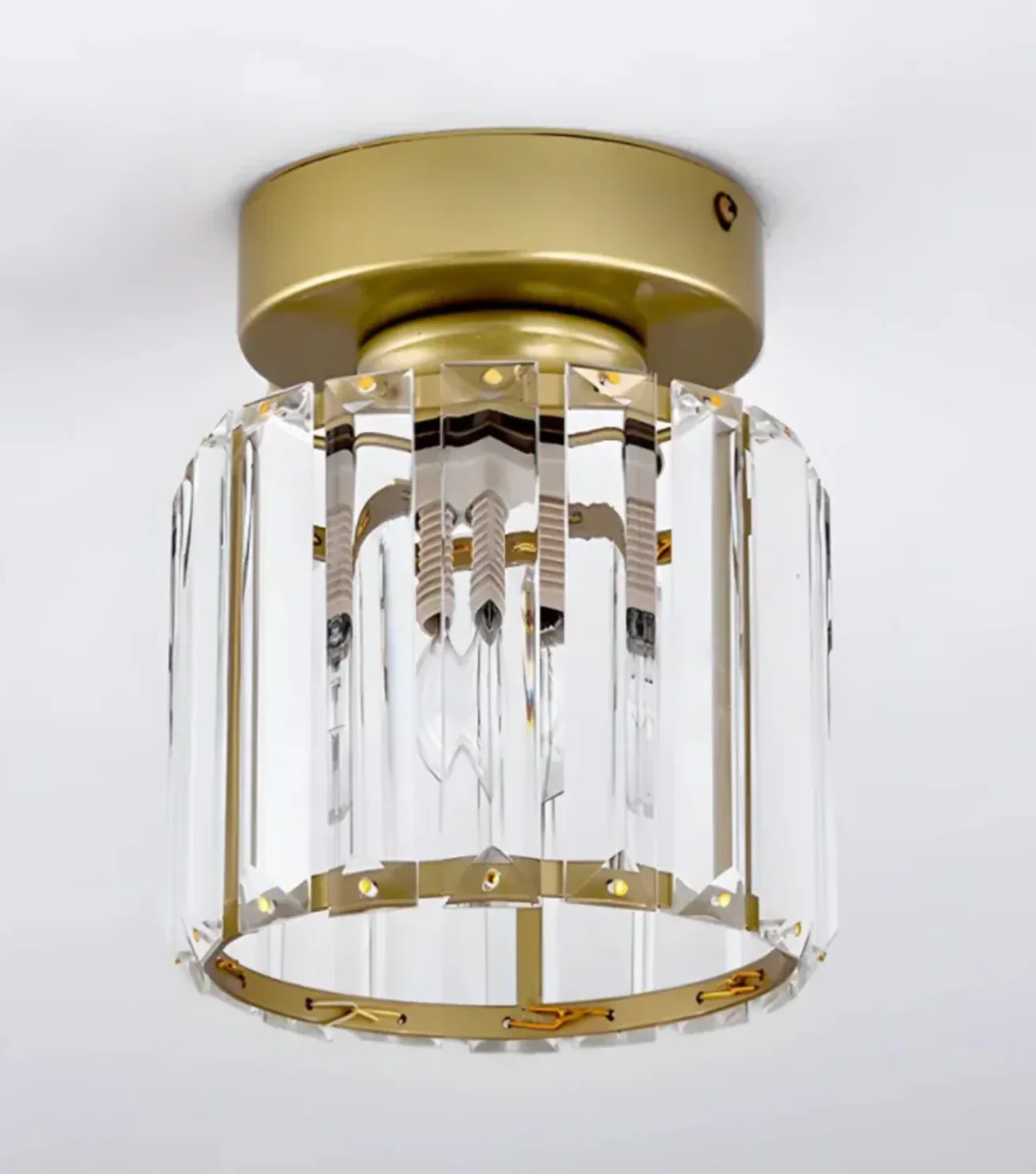 Modern Crystal Ceiling Light Glam Flush Mount Glass Lamp - Image 27